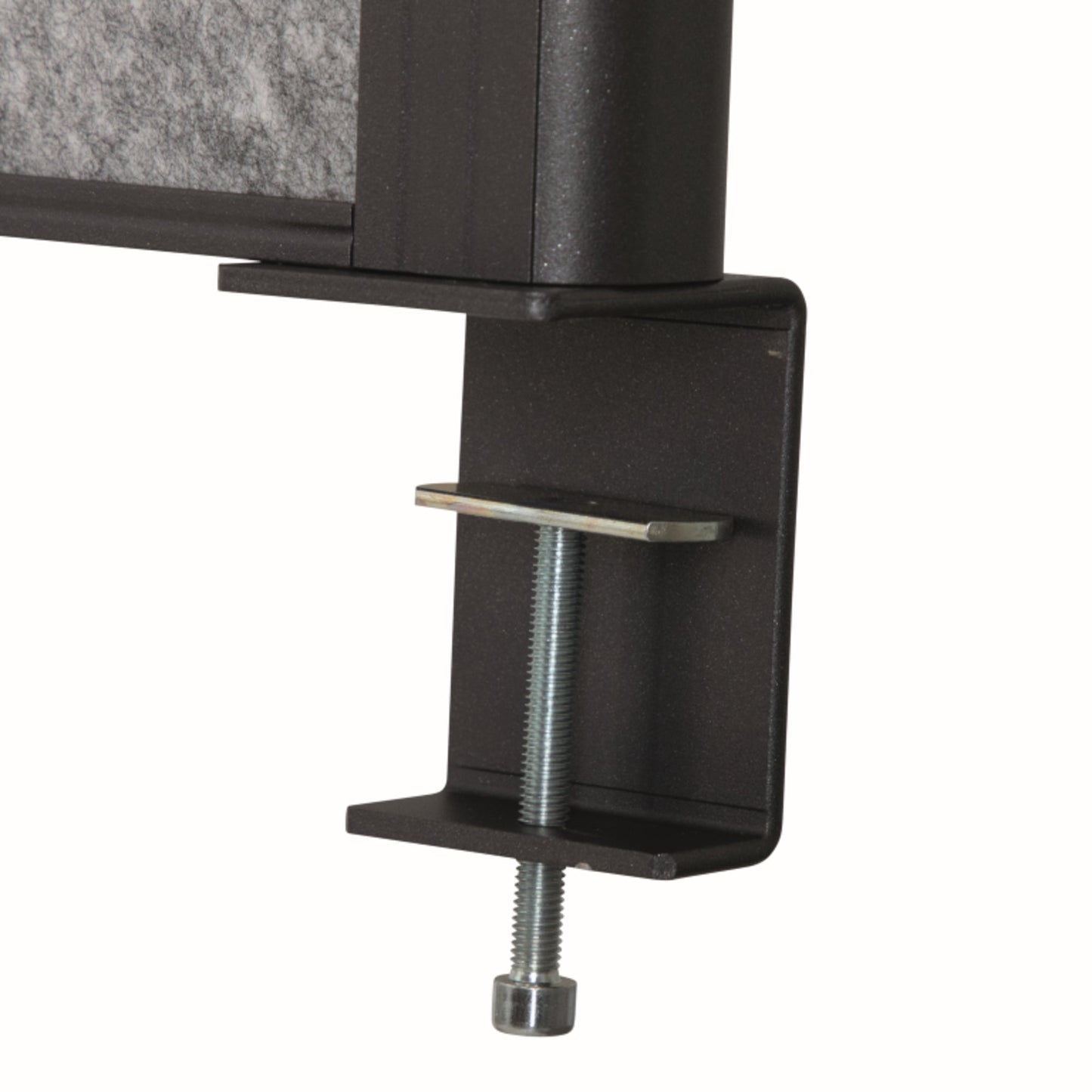 MAUL Tischtrennwand MAULconnecto Uplight 160 x 50 cm (B x H) schwer entflammbar dunkelgrau