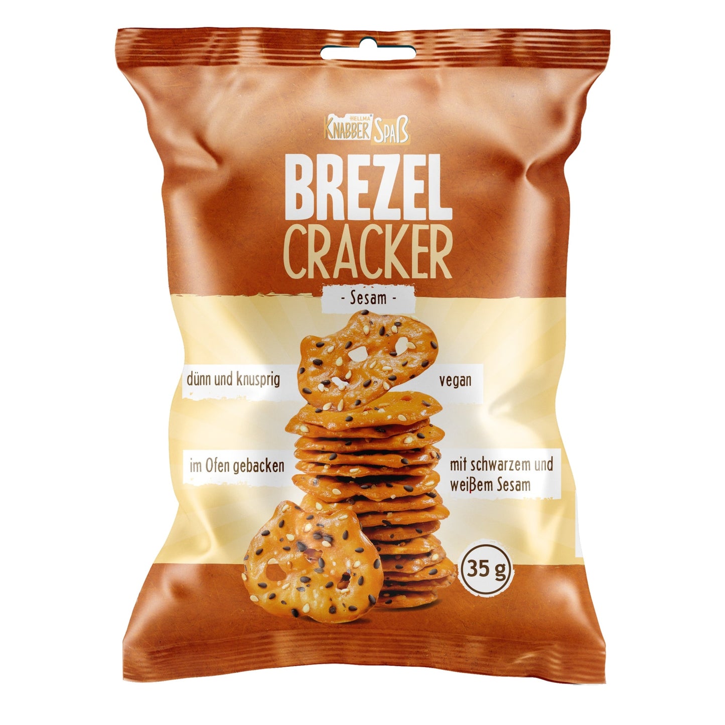 Gebäck Brezel Cracker Sesam 28 x 35 g/Pack.