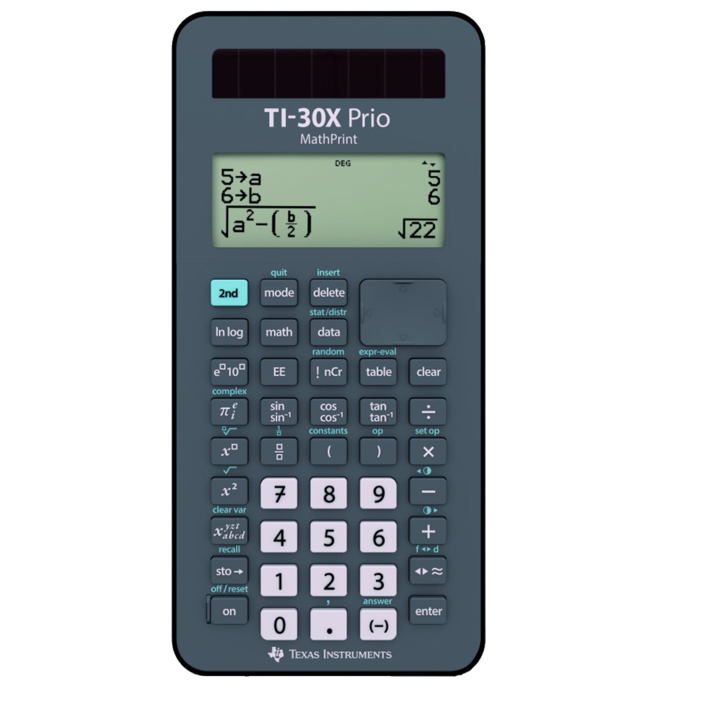 Texas Instruments Schulrechner TI-30X Prio MathPrintT 4 x 16-stellig anthrazit