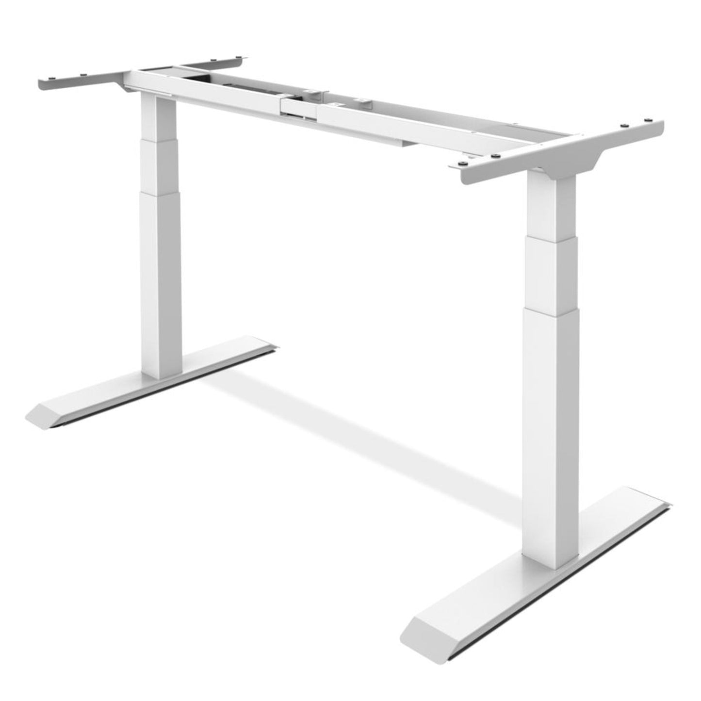 Schreibtischgestell FLEX MODUL Schreibtischplatte 1.200-2.000 x 800 mm (B x T) 250 x 1.145 x 205 mm (B x H x T) höhenverstellbar 80kg Stahl weiß