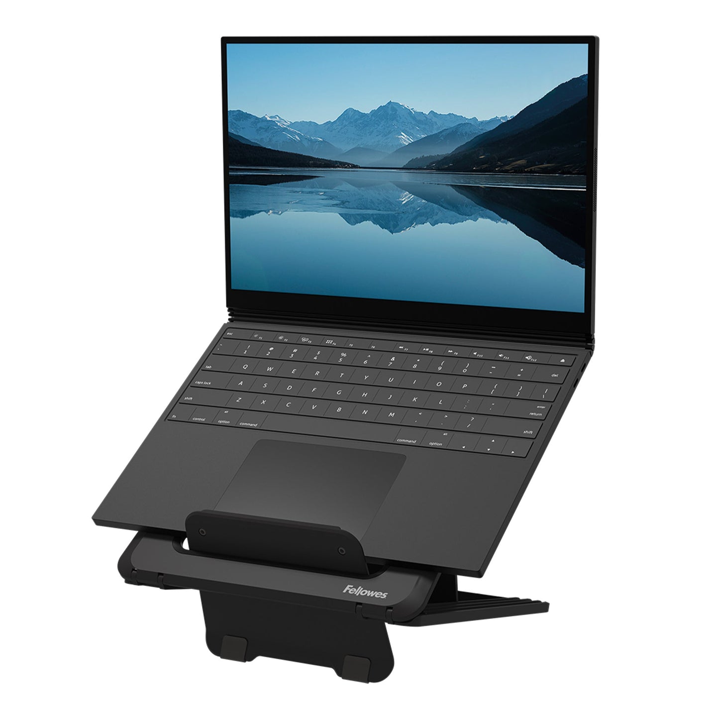 Fellowes® Notebookständer BreytaT höhenverstellbar Kunststoff, 100 % recycelbar schwarz