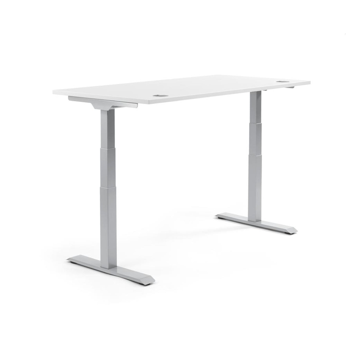 Schreibtisch FLEX MODUL Maße: 1.800 x 605-1.255 x 800 mm (B x H x T) Spanplatte, melaminharzbeschichtet weiß