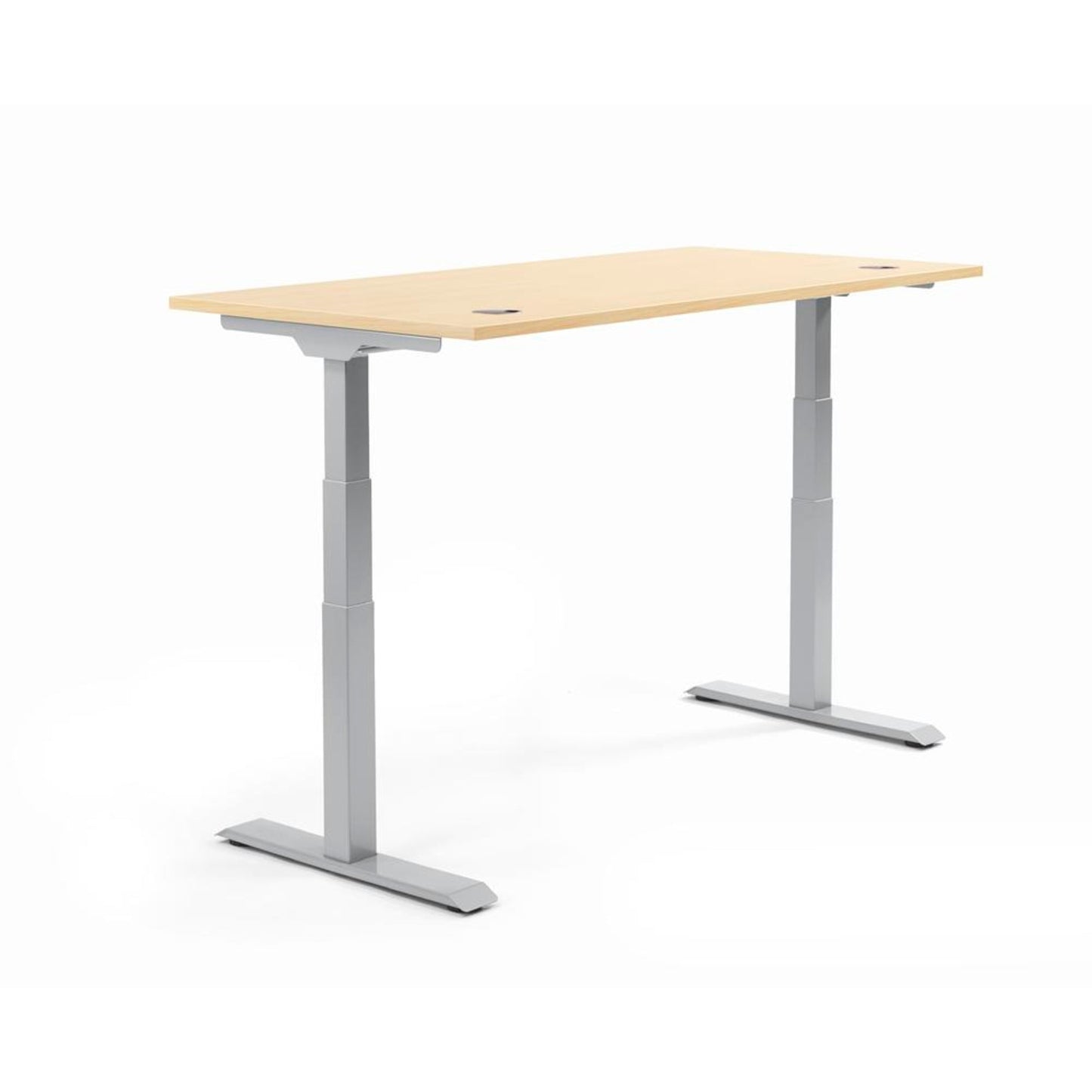 Schreibtisch FLEX MODUL Maße: 2.000 x 605-1.255 x 800 mm (B x H x T) Spanplatte, melaminharzbeschichtet ahorn