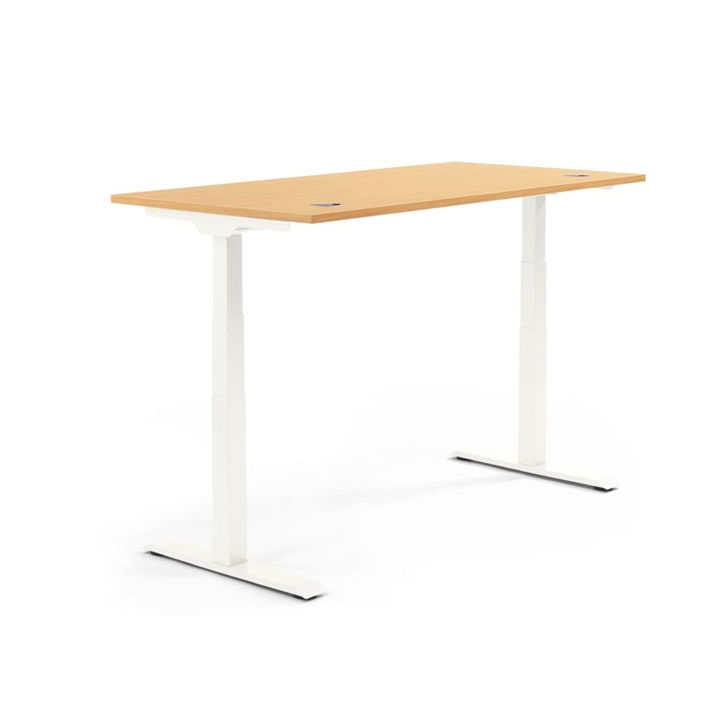 Schreibtisch FLEX MODUL Maße: 1.200 x 605-1.255 x 800 mm (B x H x T) Spanplatte, melaminharzbeschichtet buche