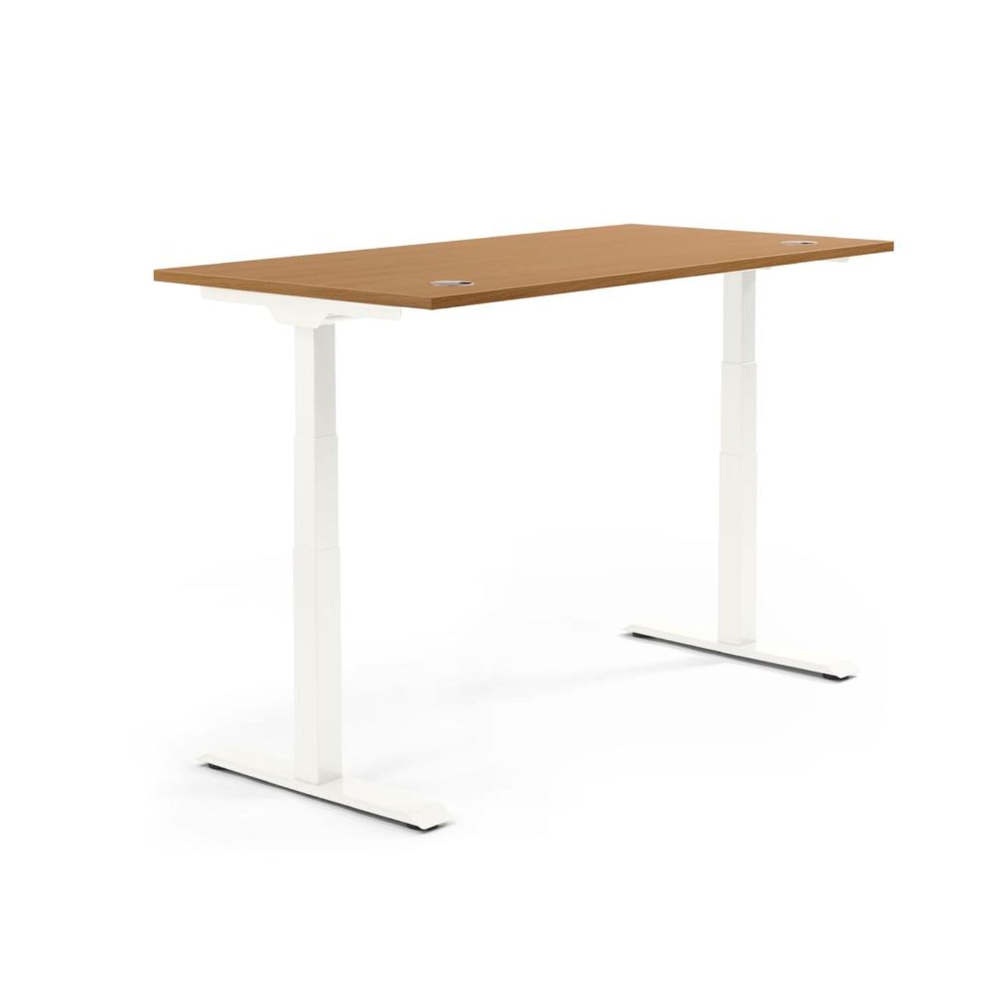 Schreibtisch FLEX MODUL Maße: 1.800 x 605-1.255 x 800 mm (B x H x T) Spanplatte, melaminharzbeschichtet nuss