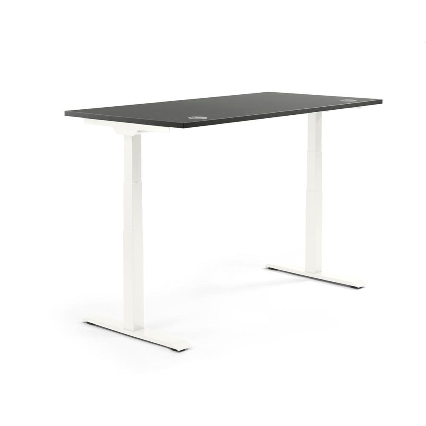 Schreibtisch FLEX MODUL Maße: 1.600 x 605-1.255 x 800 mm (B x H x T) Spanplatte, melaminharzbeschichtet anthrazit