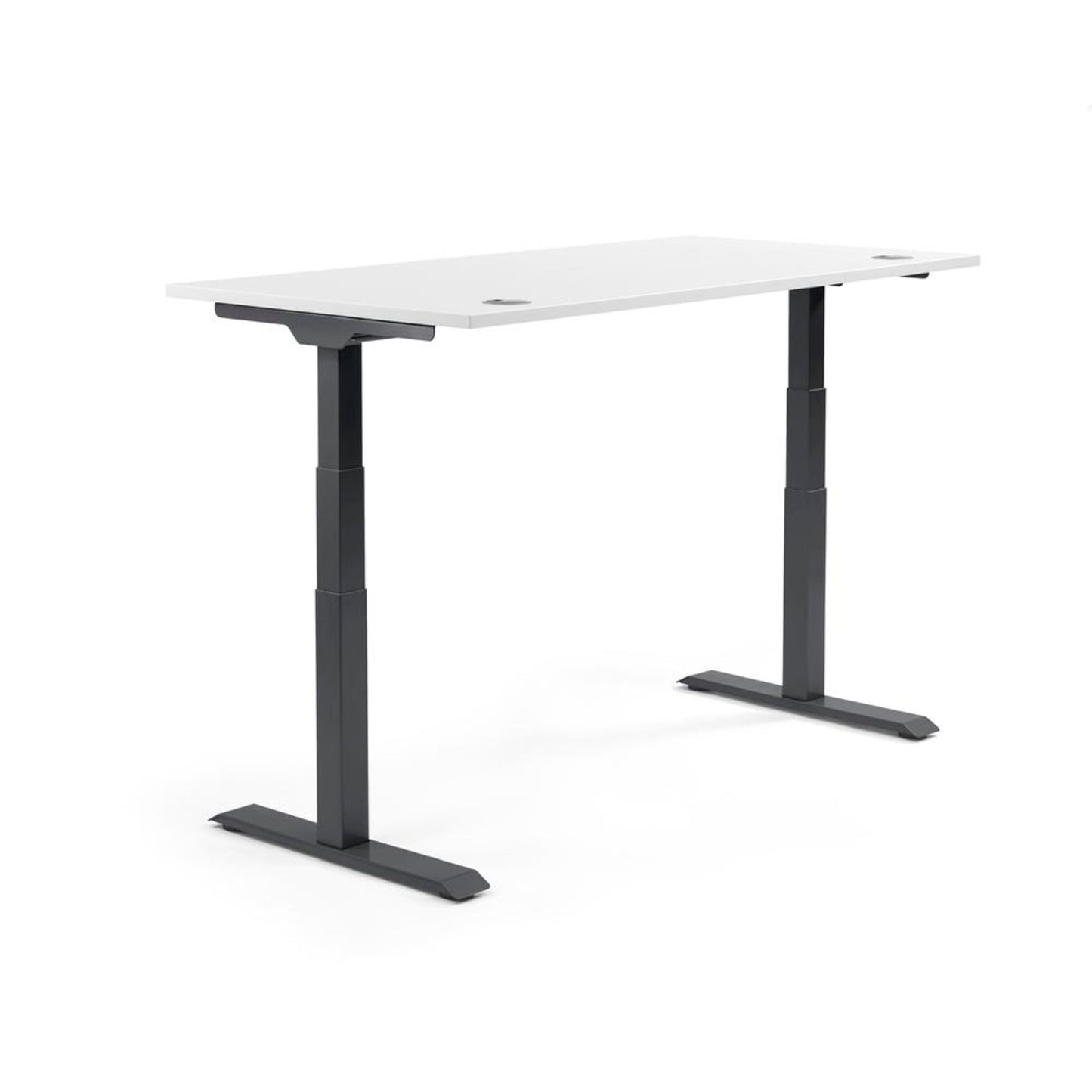 Schreibtisch FLEX MODUL Maße: 2.000 x 605-1.255 x 800 mm (B x H x T) Spanplatte, melaminharzbeschichtet weiß