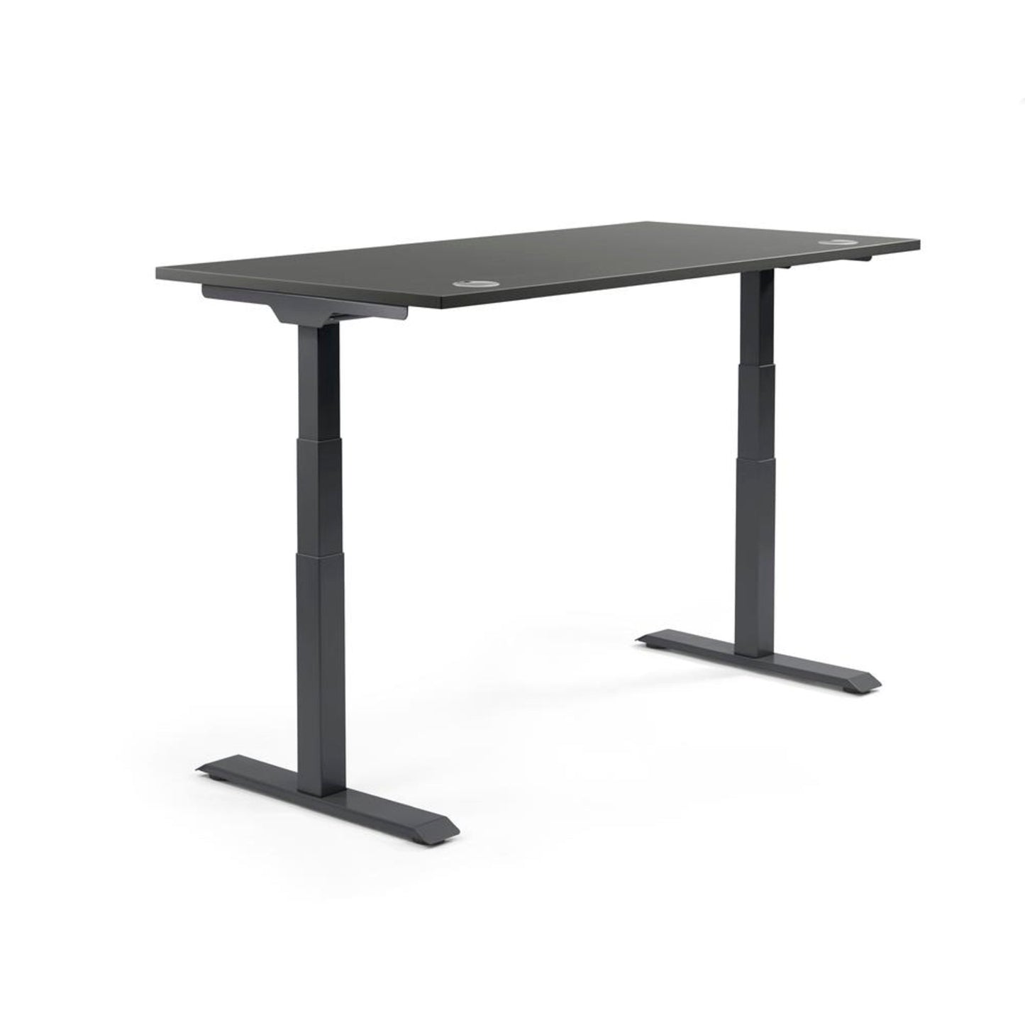 Schreibtisch FLEX MODUL Maße: 1.200 x 605-1.255 x 800 mm (B x H x T) Spanplatte, melaminharzbeschichtet anthrazit