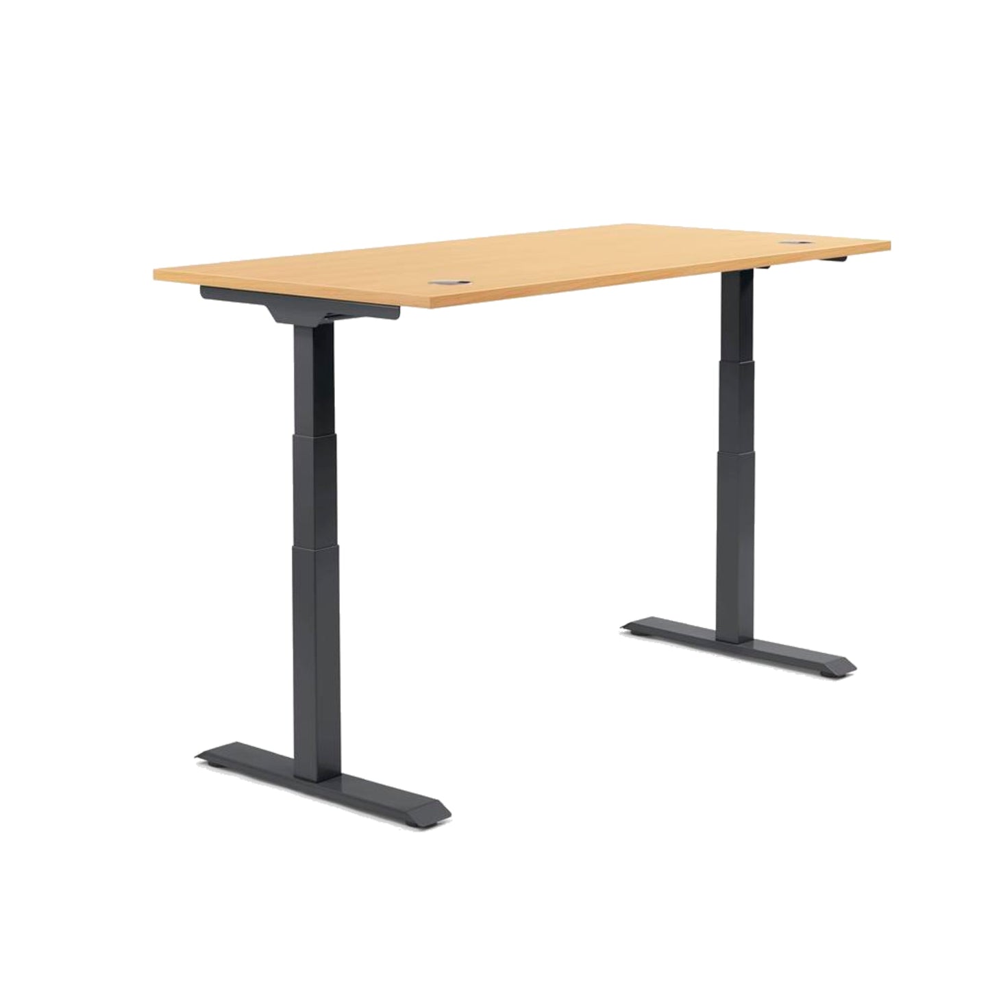 Schreibtisch FLEX MODUL Maße: 1.200 x 605-1.255 x 800 mm (B x H x T) Spanplatte, melaminharzbeschichtet buche