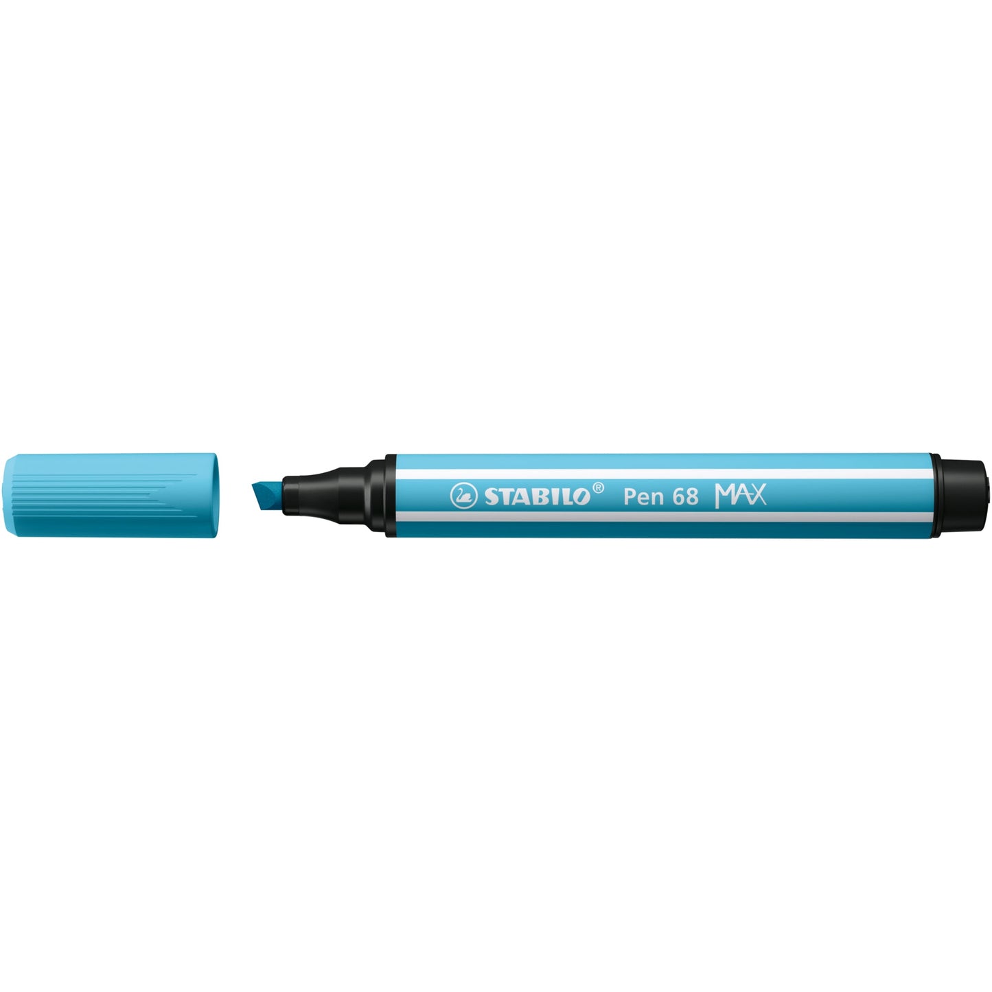 STABILO® Fasermaler Pen 68 MAX 1-5mm azurblau nicht auswaschbar