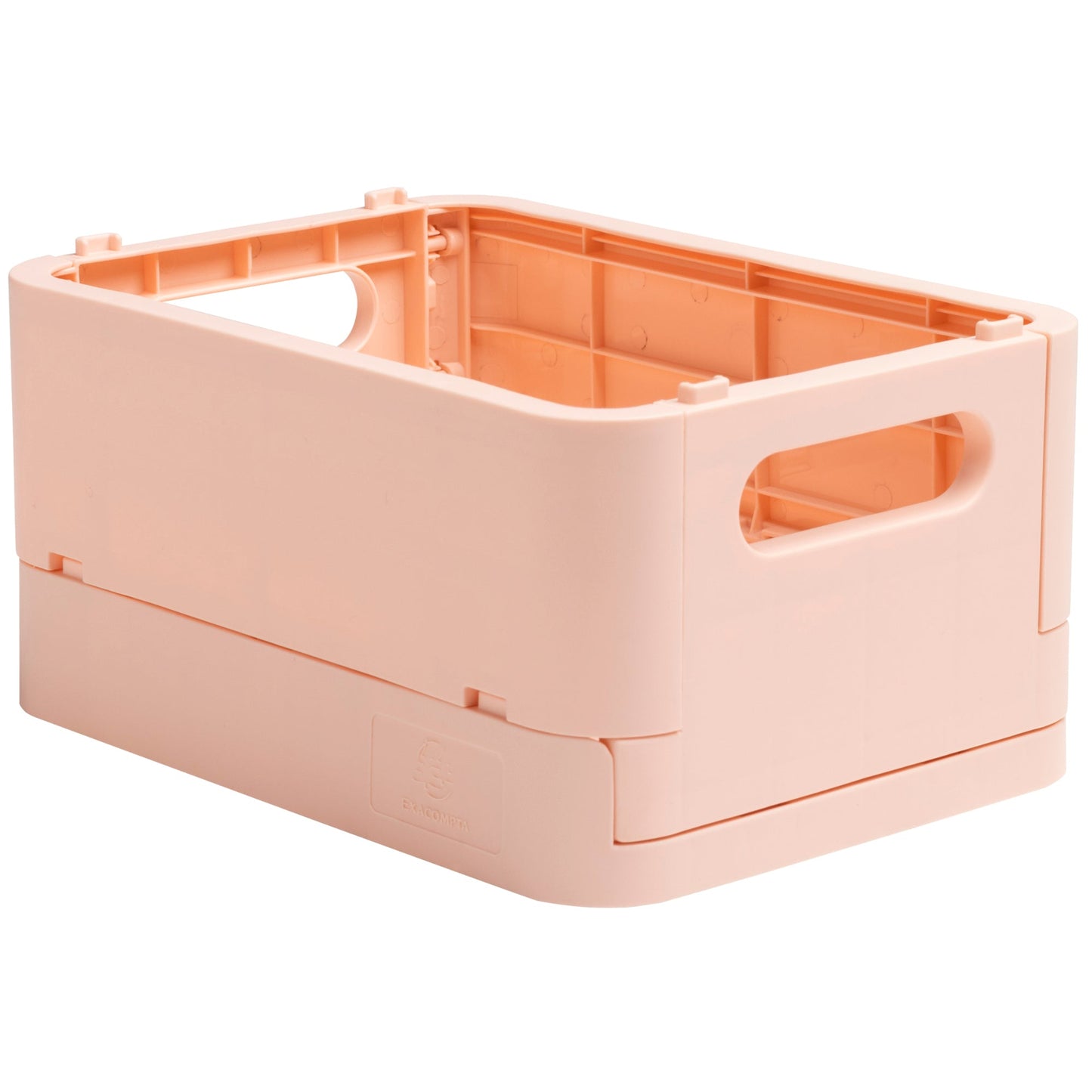 Exacompta Klappbox The Smart Case 18,8 x 9,5 x 13,8 cm (B x H x T) Polypropylen hellrosa