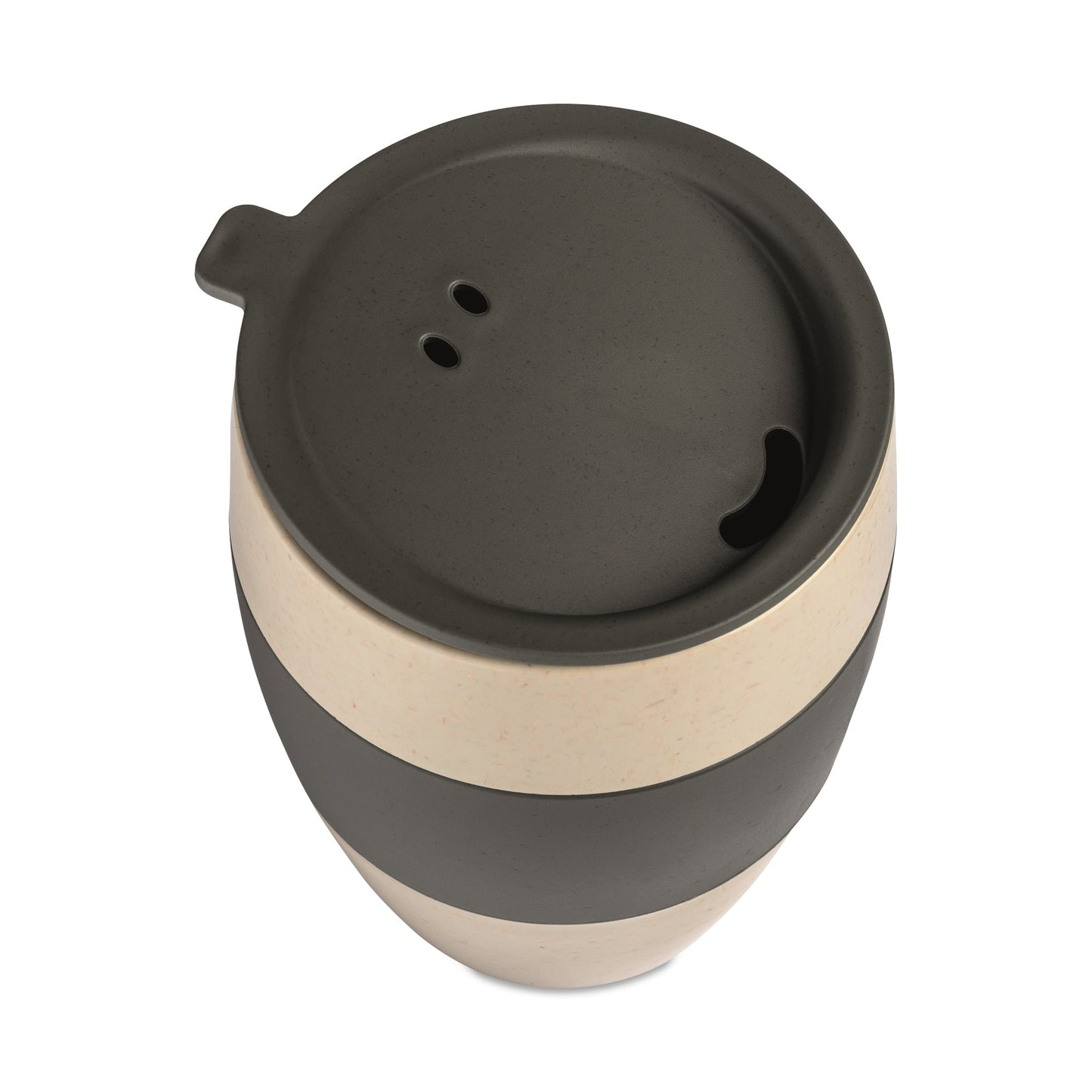 Koziol Thermobecher AROMA TO GO 2.0 Mehrweg 9,2 x 12 x 9,7 cm (B x H x T) 400ml TPE Kunststoff nature desert sand/nature ash grey