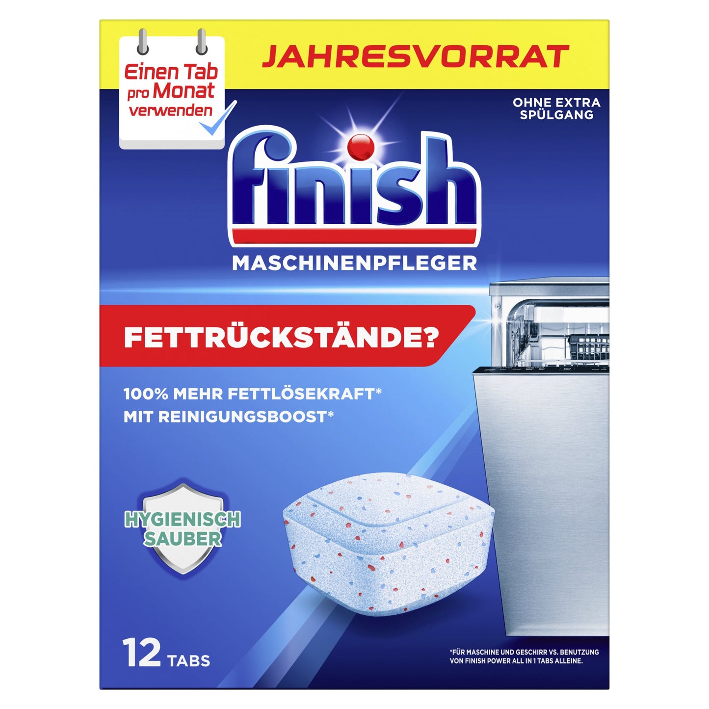 FINISH Spülmaschinenreiniger 12 St./Pack.