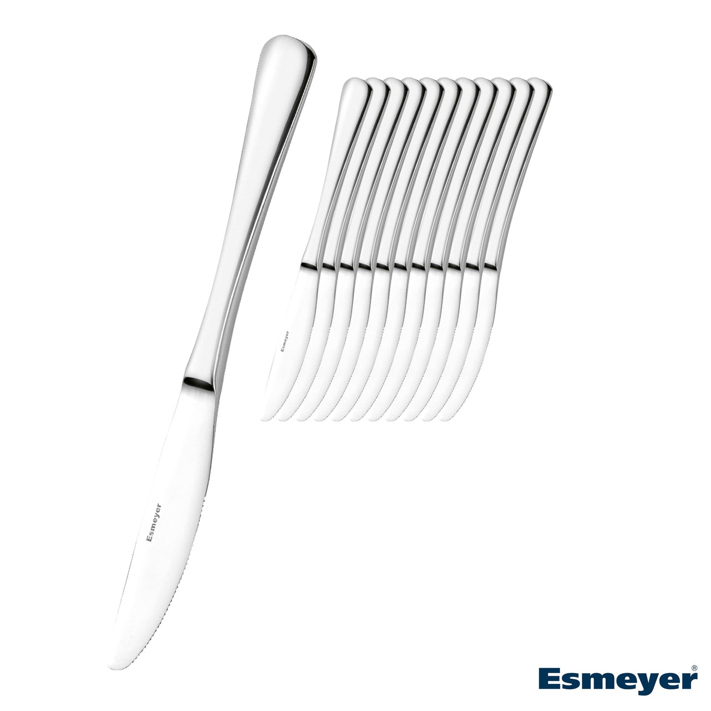 Esmeyer® Messer SYLVIA Mehrweg 20,4cm Edelstahl 18/0, poliert silber 12 St./Pack.
