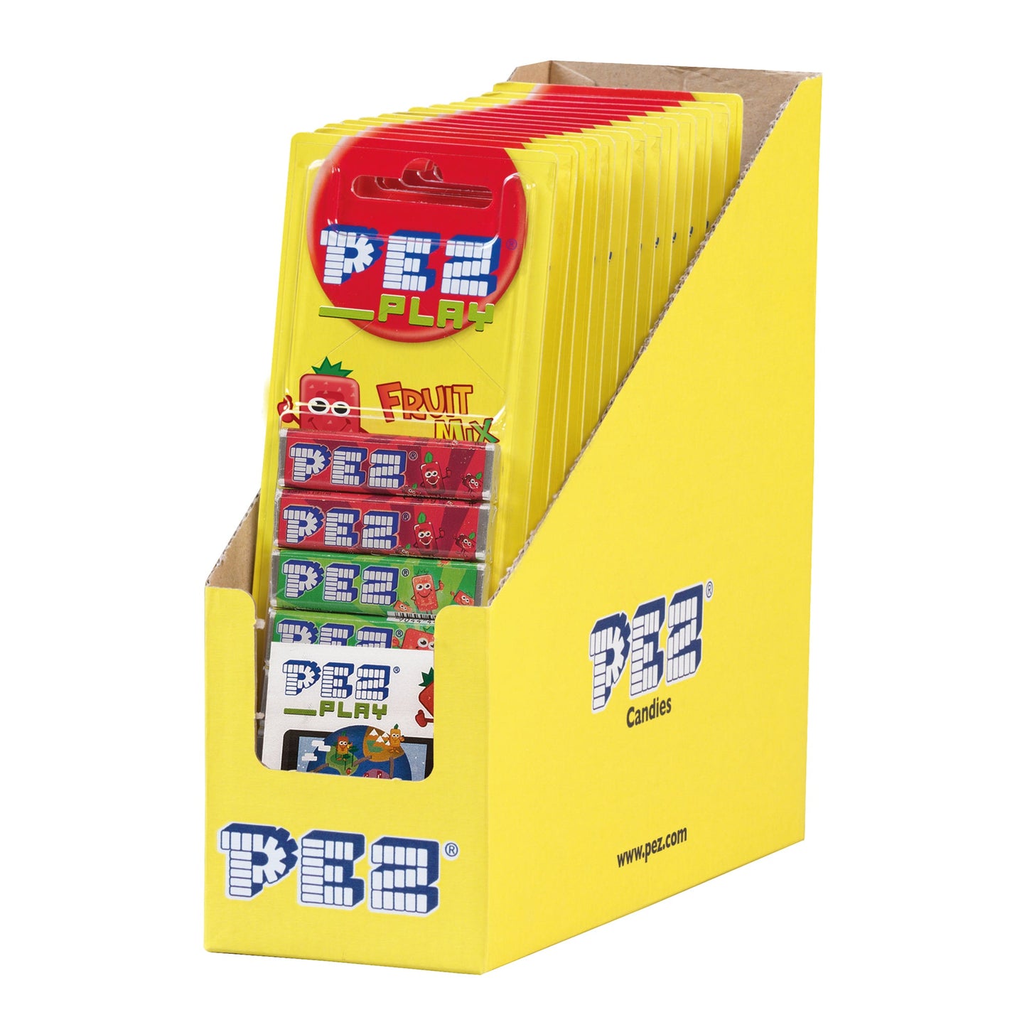 PEZ Bonbons Frucht Erdbeere, Kirsche, Orange, Zitrone 12 x 8 St./Pack.