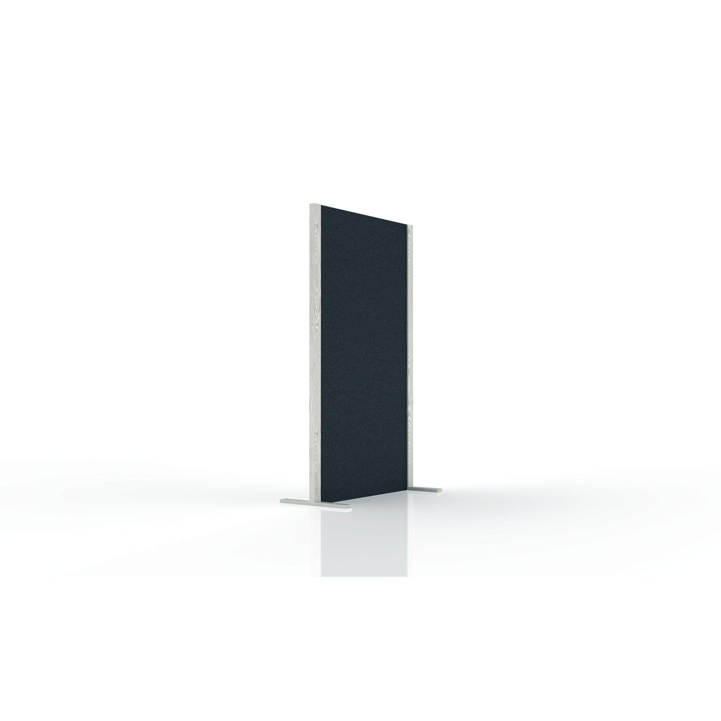 magnetoplan® Stellwand Akustik Wood 107 x 180 cm (B x H) Zweibeinstativ Filz grau