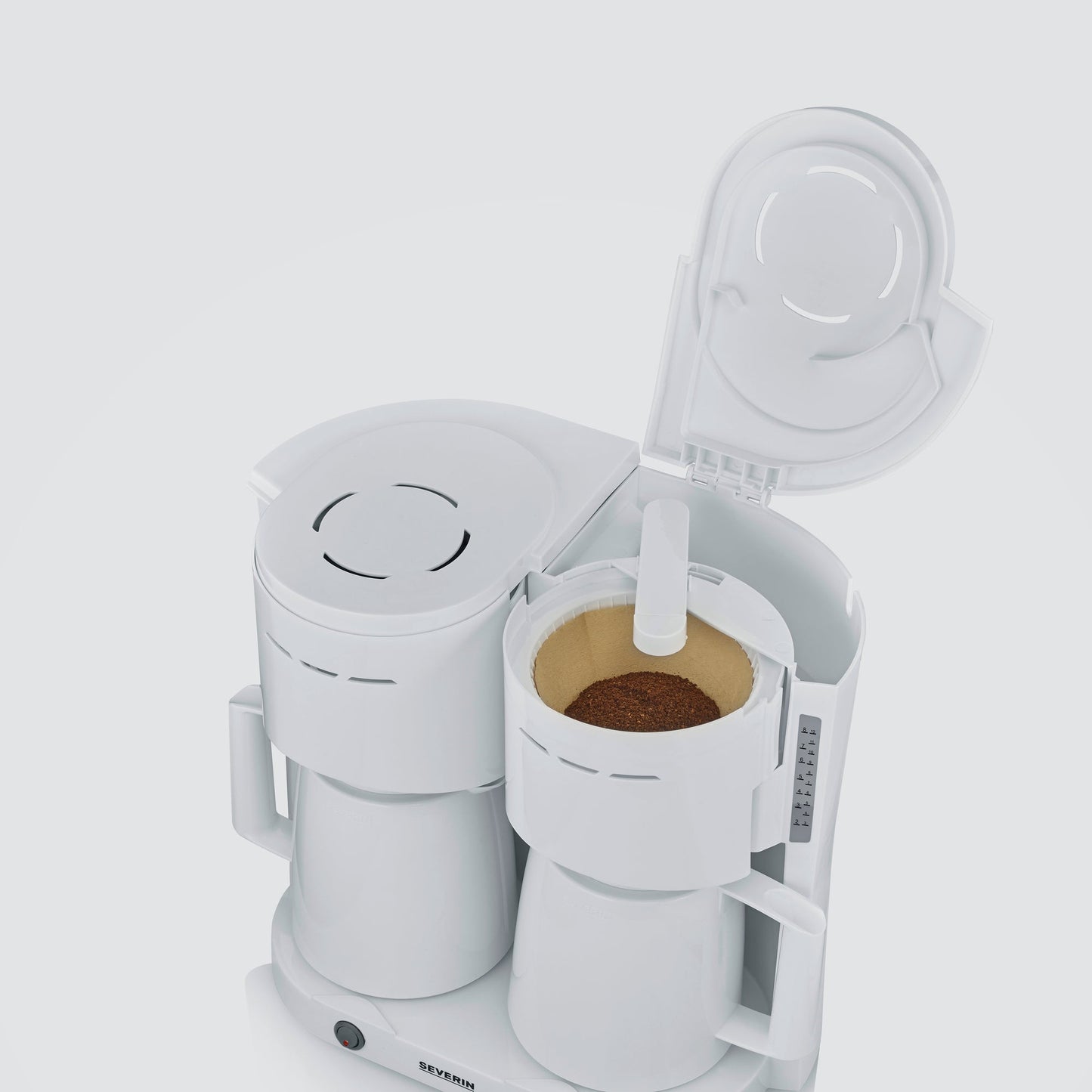 SEVERIN Kaffeemaschine Duo 25,5 x 36,5 x 39,5 cm (B x H x T) Filtersystem Thermoskanne 2 x 8 Tassen