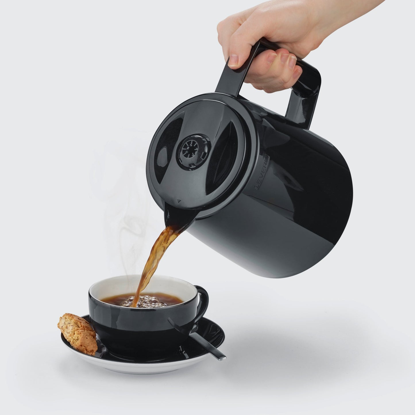 SEVERIN Kaffeemaschine KA 9307 22 x 24 x 35,5 cm (B x H x T) Filtersystem Thermoskanne 8 Tassen