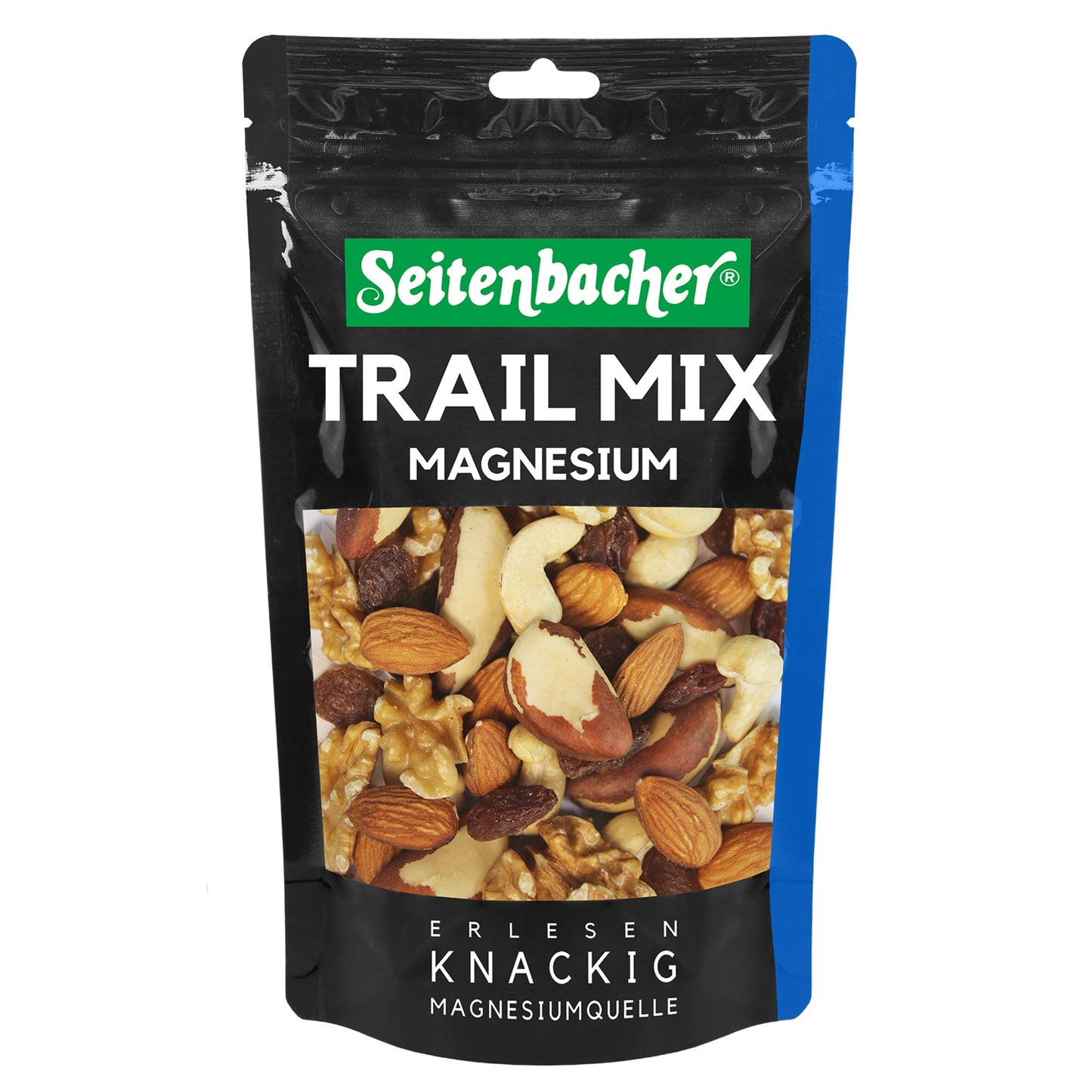 Seitenbacher Nussmischung Trail-Mix Paranusskerne, Cashewkerne, Walnusskerne, Rosinen, Mandelkerne 250 g/Pack.