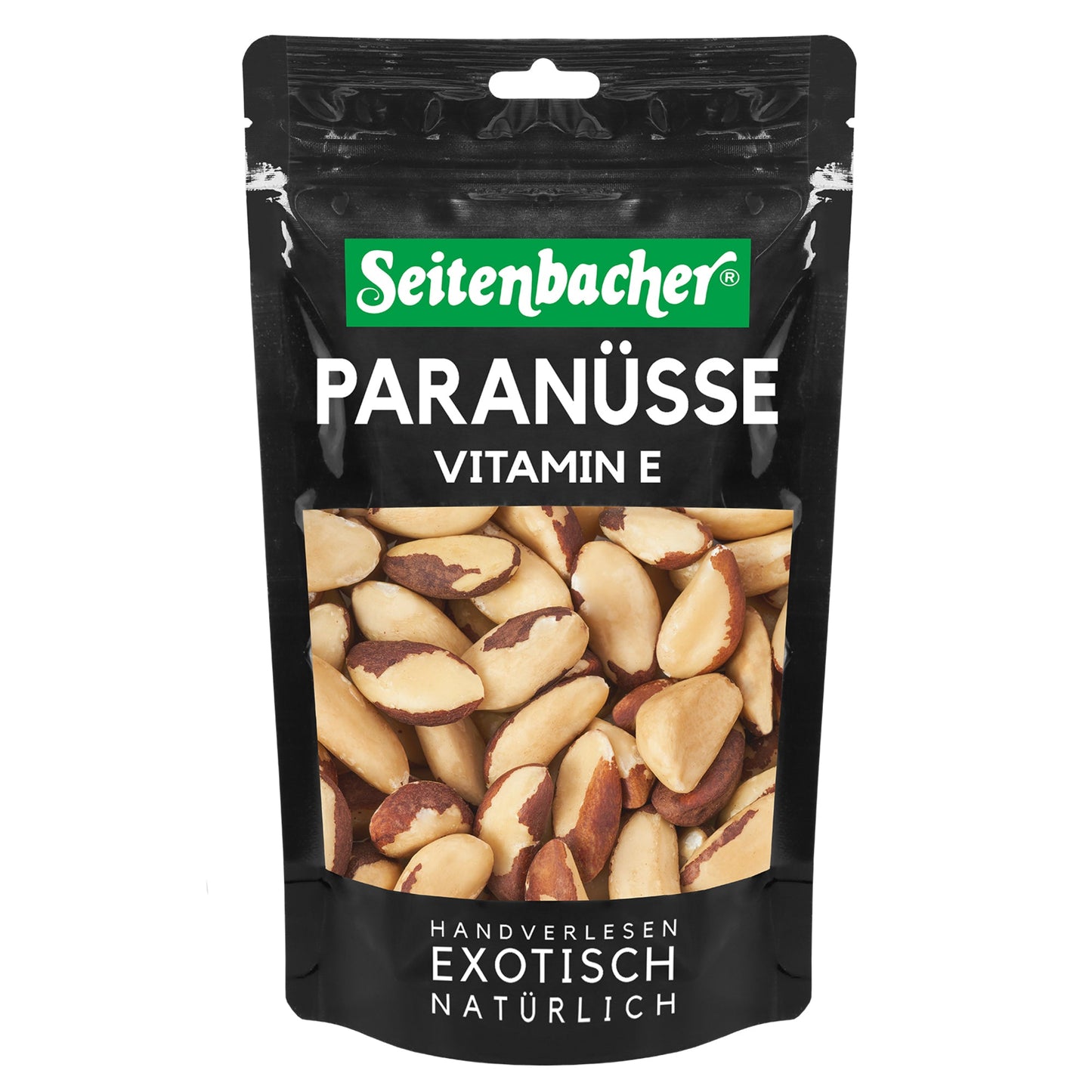 Seitenbacher Paranüsse wieder verschließbar 200 g/Pack.