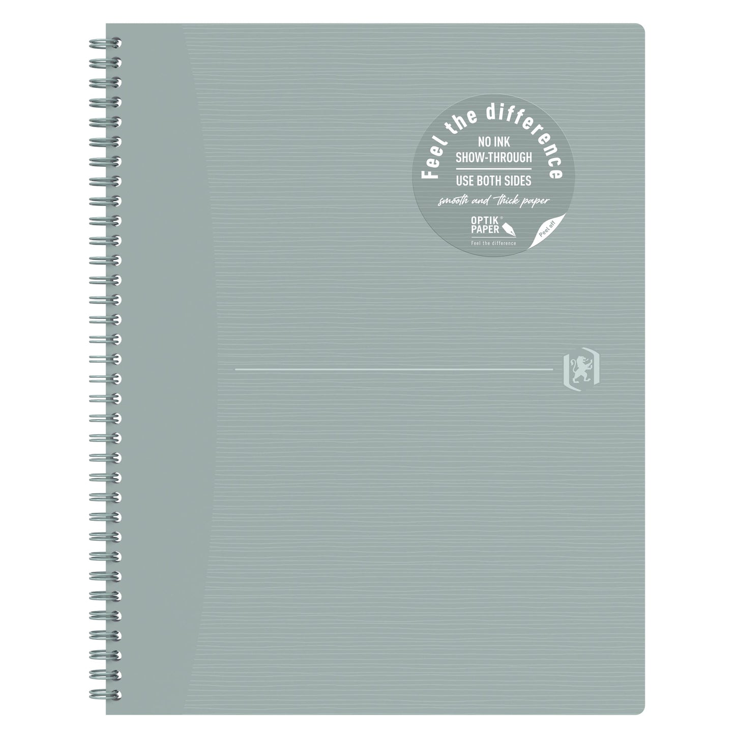 Oxford Collegeblock Origins DIN A4+ liniert Karton grau 70 Bl.