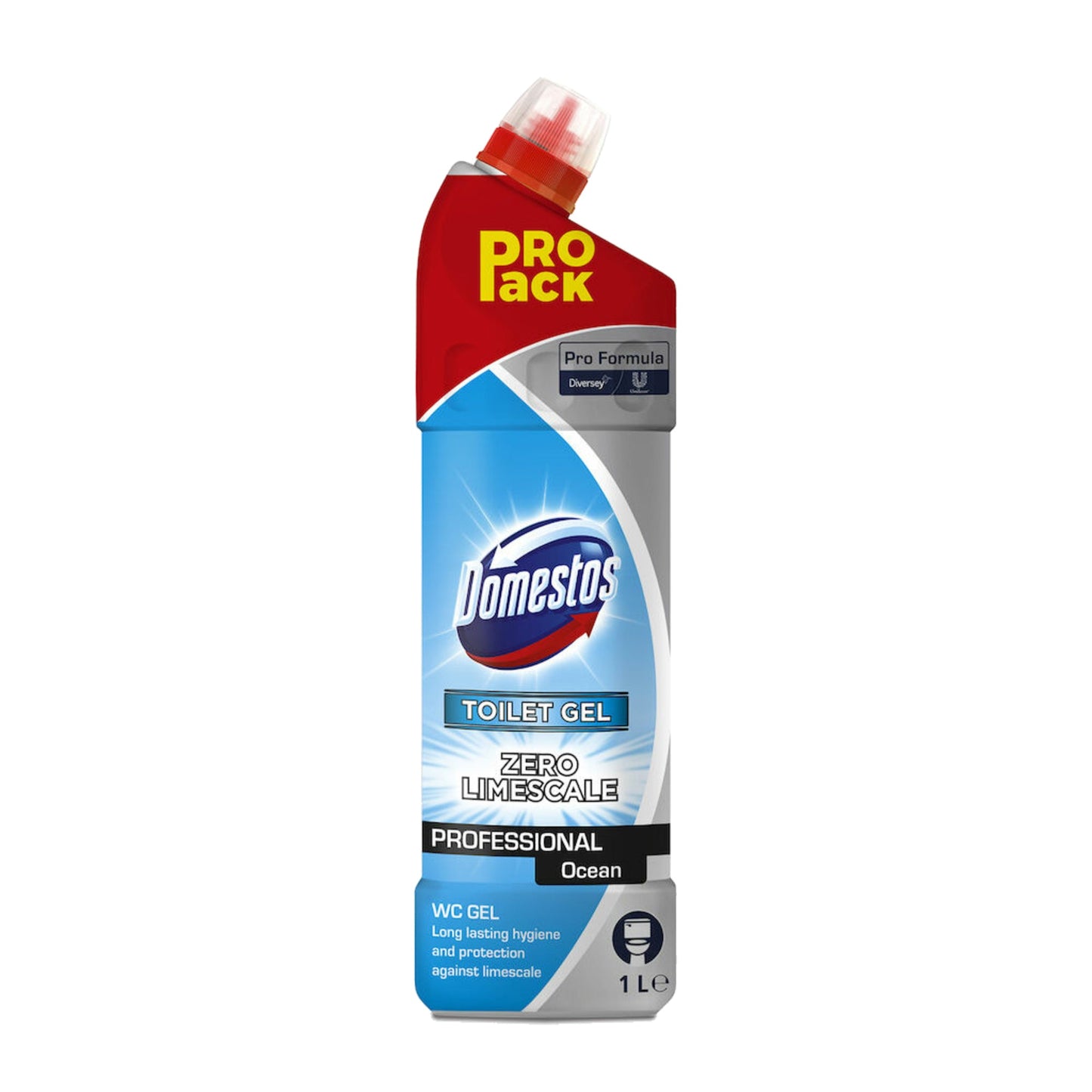 Domestos WC-Reiniger Pro Formula Ocean Meeresduft pH-Wert: 2 Flasche Kunststoff 1l