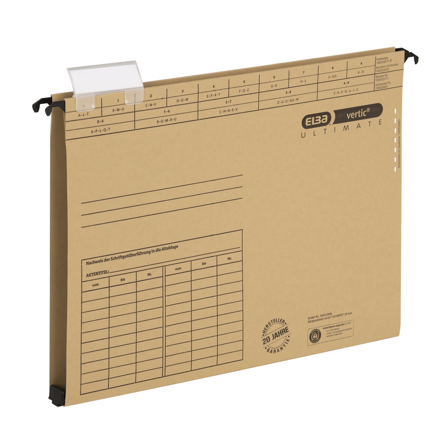 ELBA Hängesammler vertic® ULTIMATE® DIN A4 Karton naturbraun