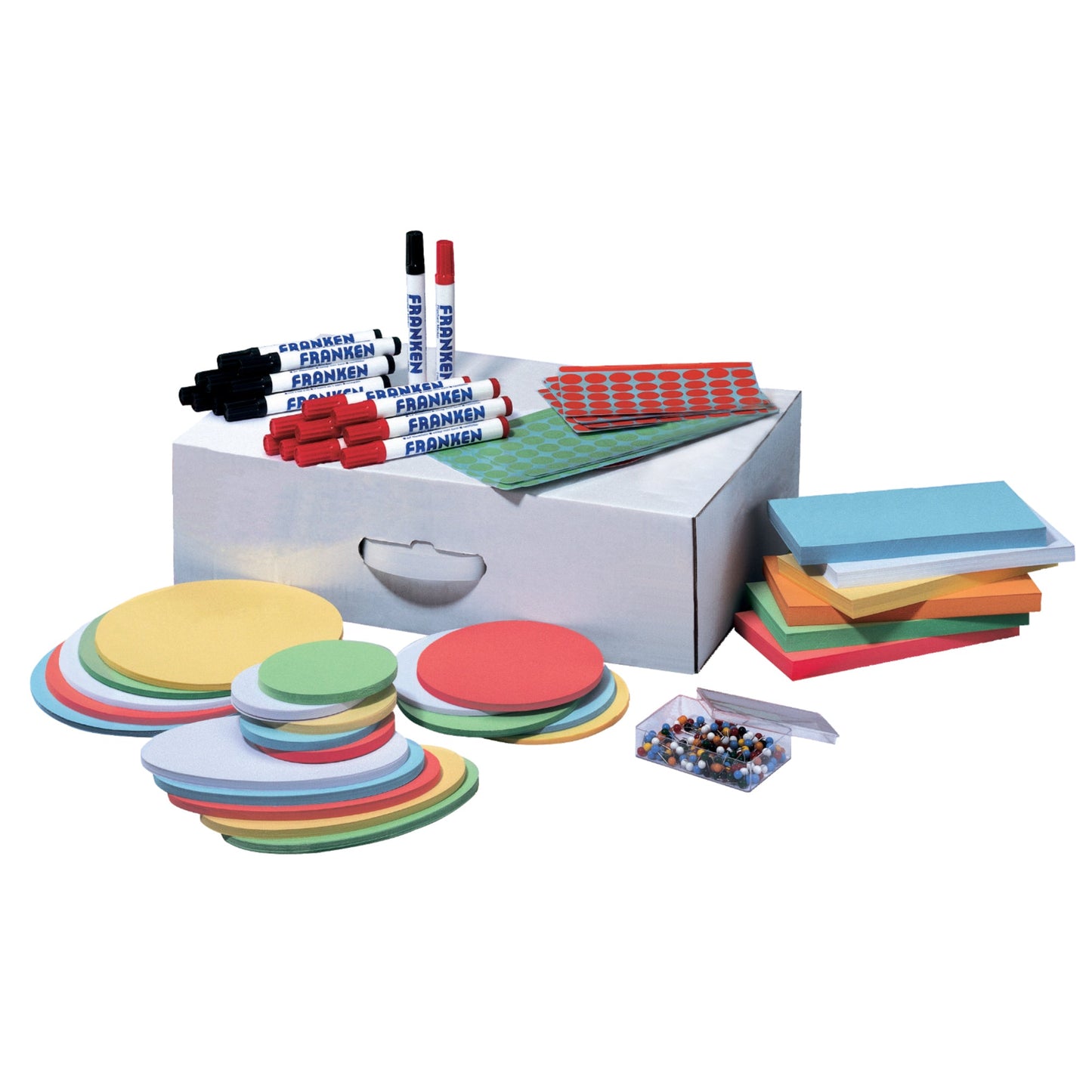 FRANKEN Moderationsbox X-tra!Line 51 x 10,5 x 32 cm (B x H x T) Karton weiß