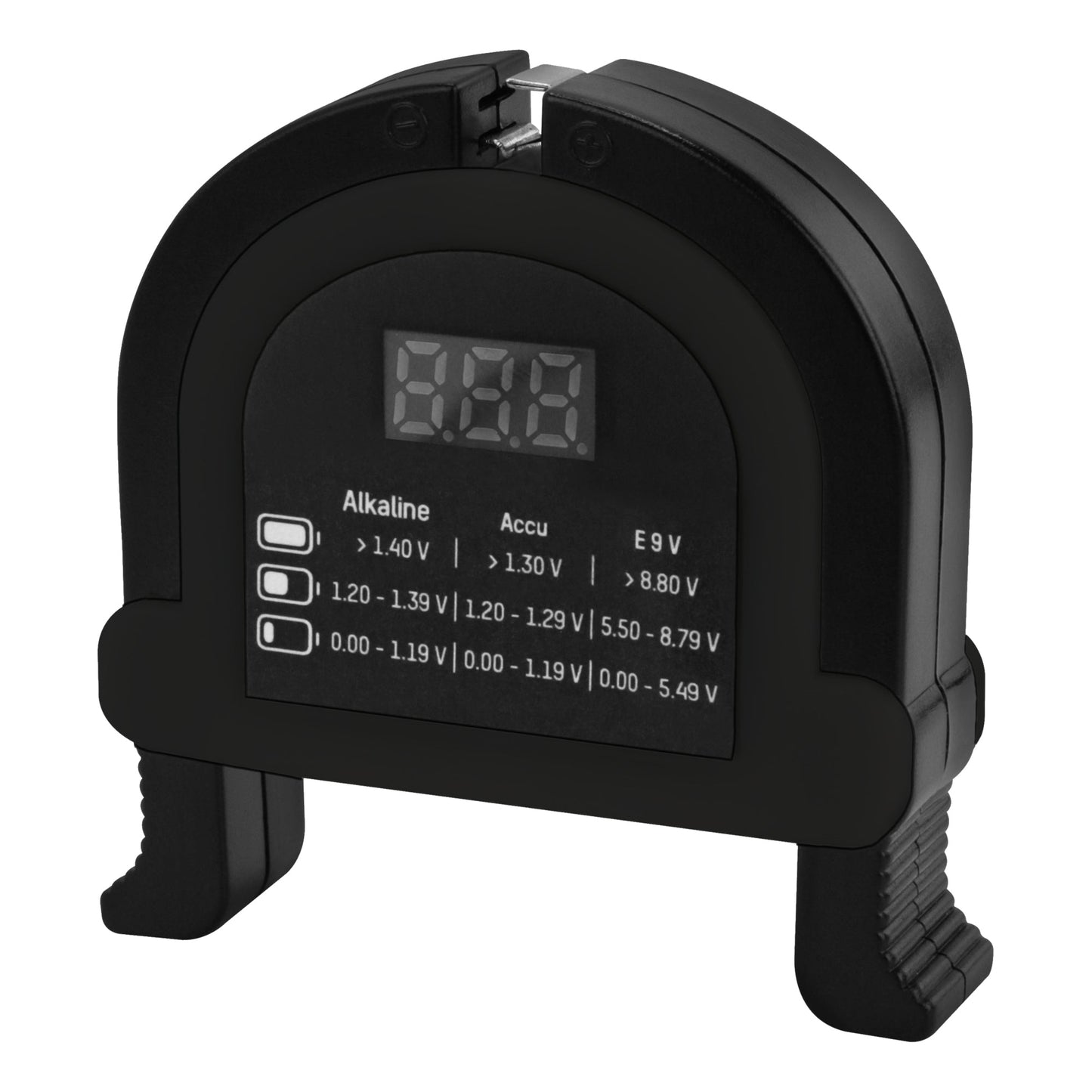 ANSMANN Batterietester Alkaline Batterien, NiMH Akkus AAA/Micro, AA/Mignon, C/Baby, D/Mono, E-Block