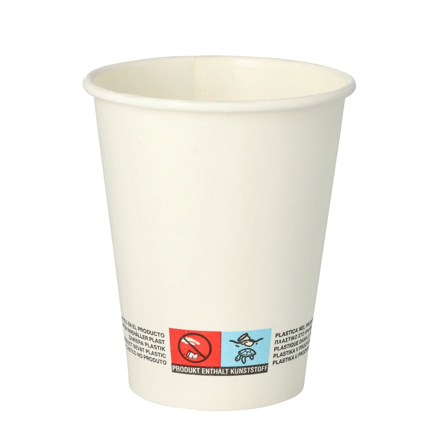 PAPSTAR Trinkbecher Einweg 200ml Pappe, PLA-beschichtet weiß 50 St./Pack.