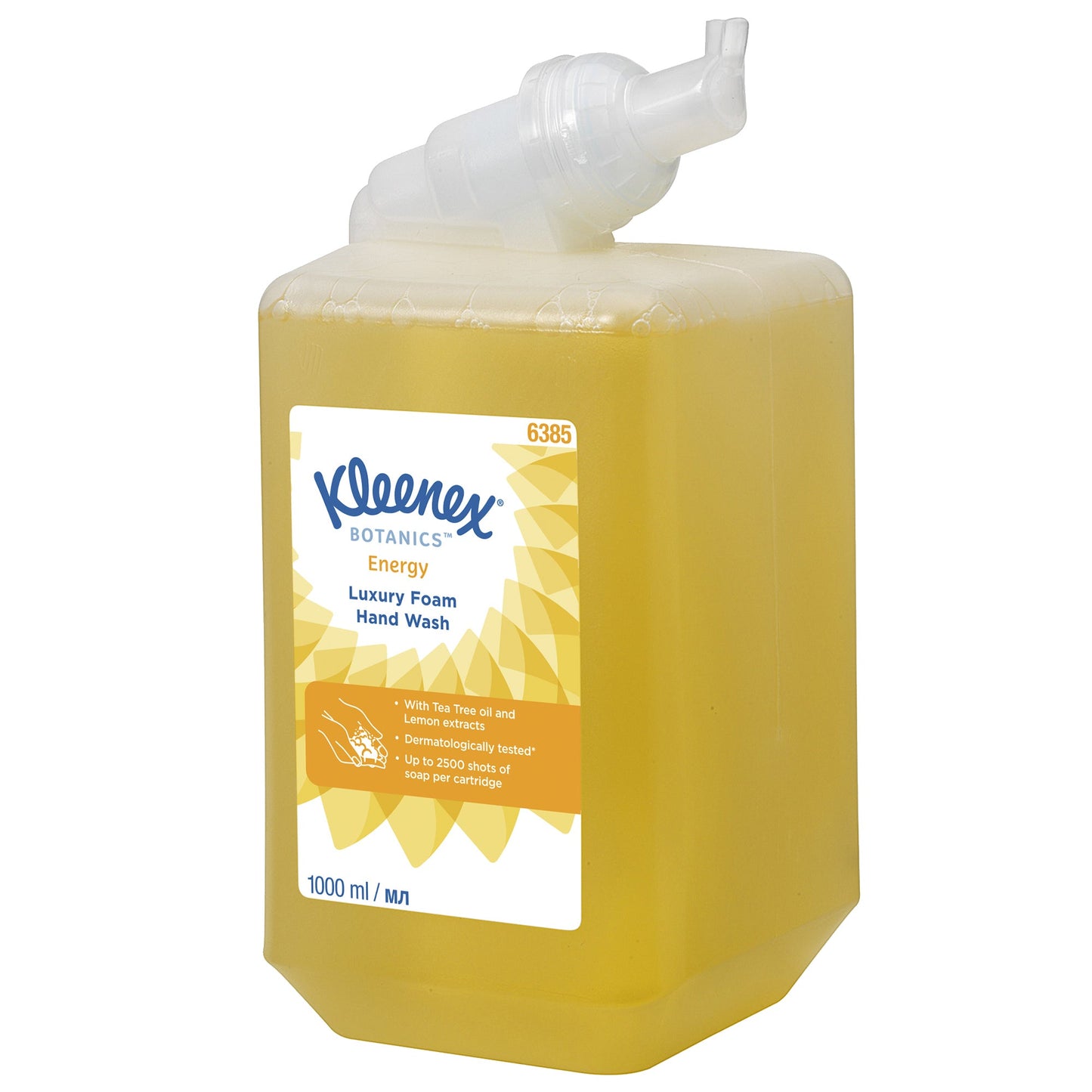 Kleenex® Schaumseife BotanicsT ENERGY Teebaumöl Zitrone dermatologisch getestet Kartusche Kunststoff 1l