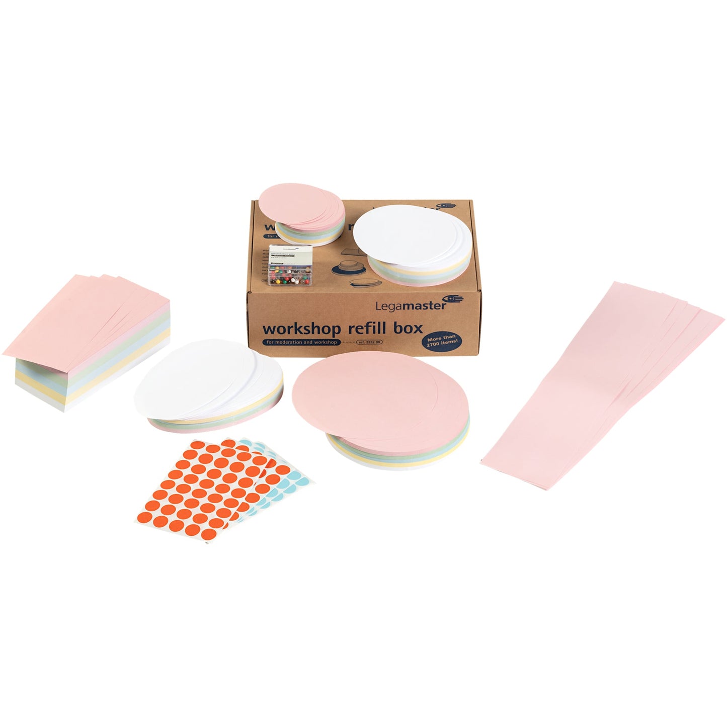 Legamaster Nachfüllset Moderationskoffer Karton farbig sortiert