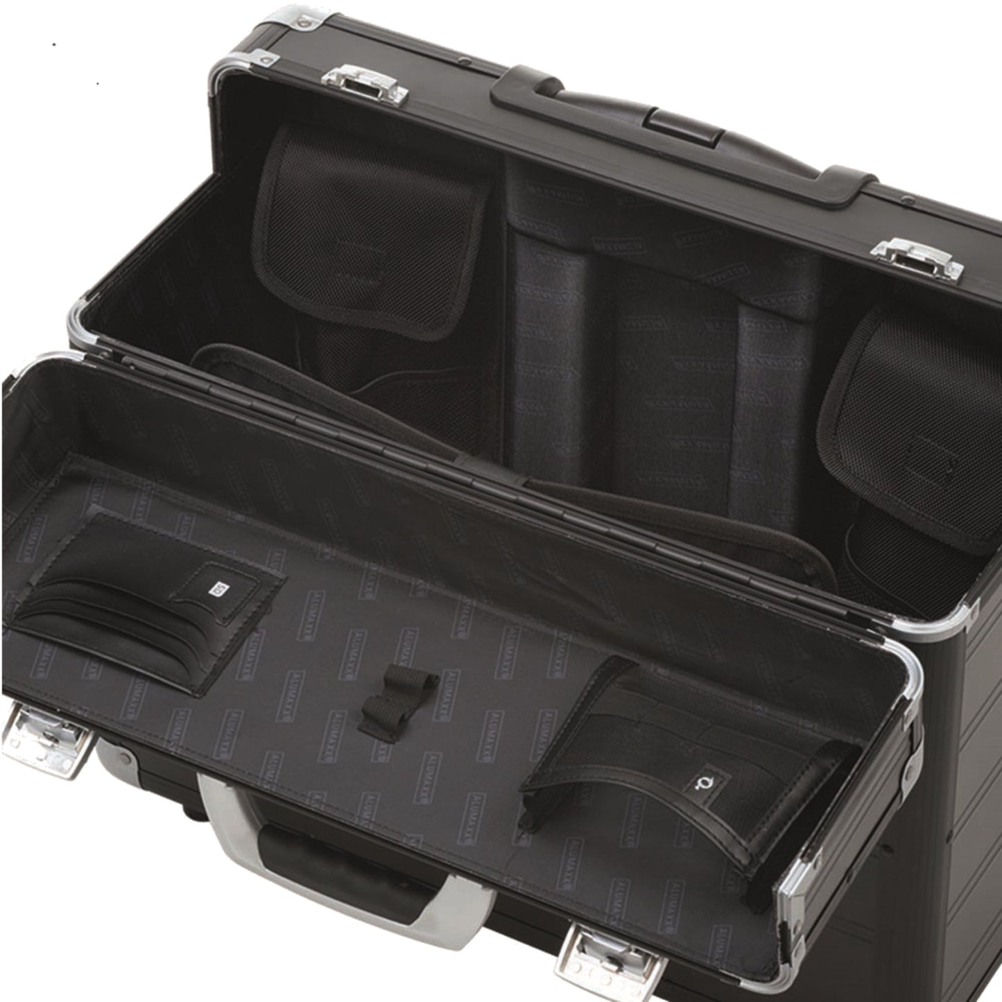ALUMAXX® Pilotenkoffer C-2 48,5 x 40 x 23 cm (B x H x T) Zahlenkombinationsschloss Aluminium silber/carbon