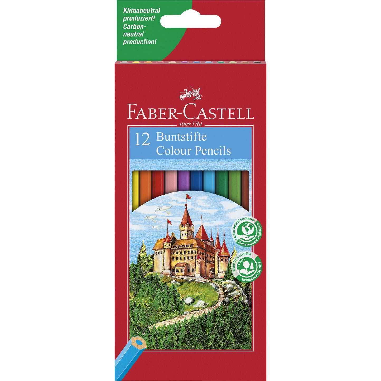Faber-Castell Buntstift Eco farbig sortiert 12 St./Pack.