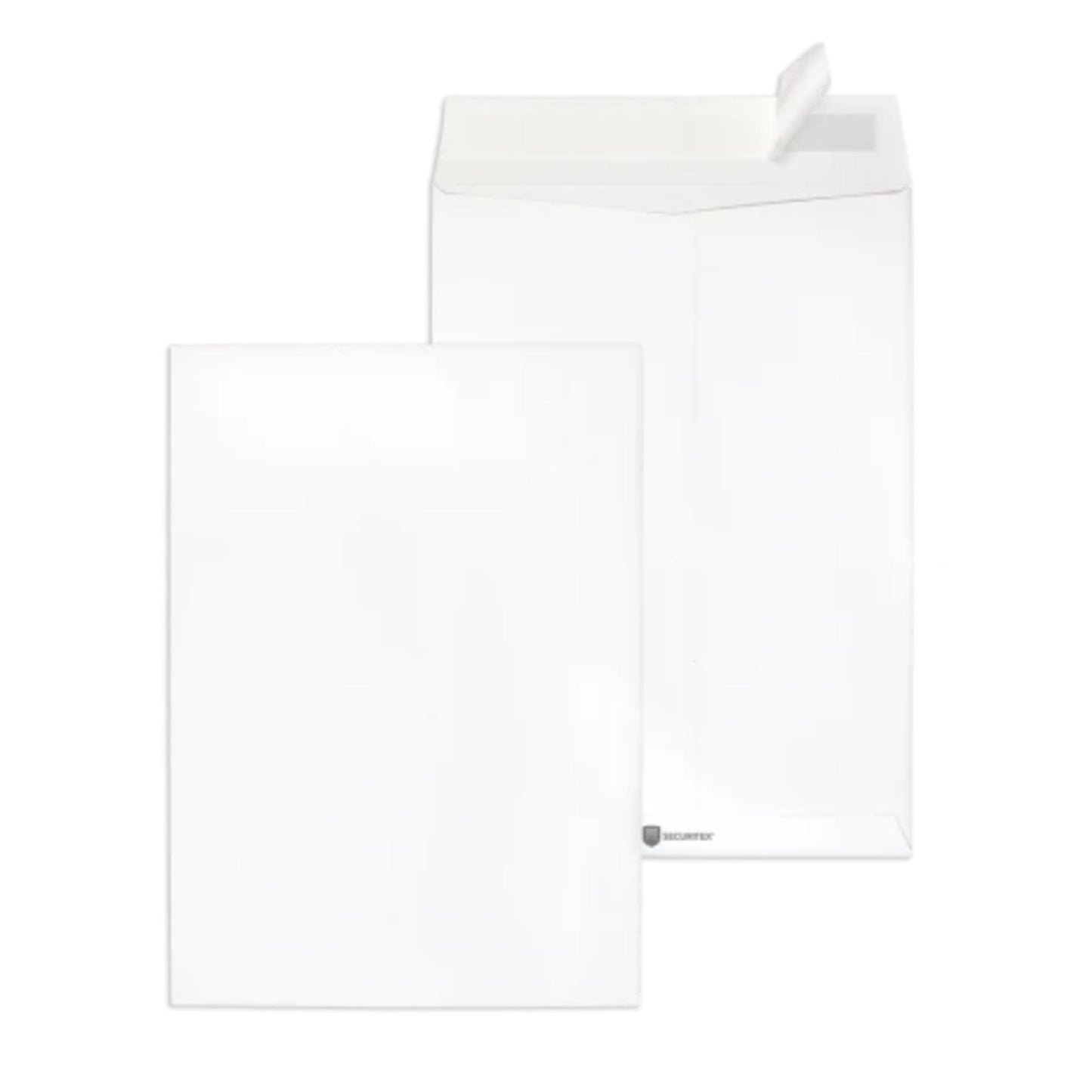 SECURITEX® Versandtasche DIN B4 250 x 353 mm (B x H) mit Haftklebung ohne Fenster 130g/m² weiß 100 St./Pack.