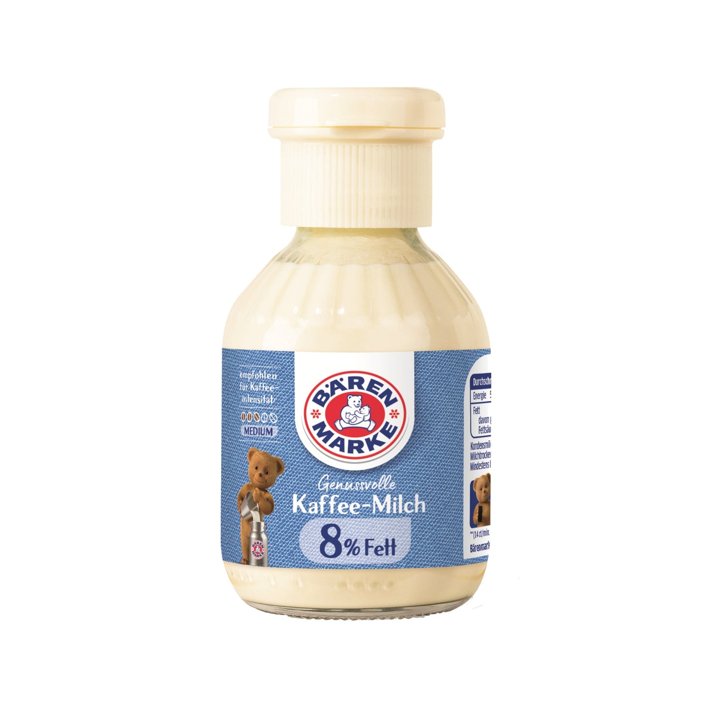 Bärenmarke Kaffeesahne Kaffeetraum Glasflasche 8%