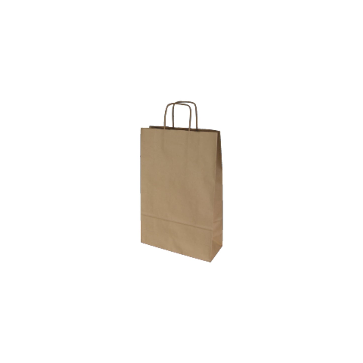 Tragetasche 30,5 x 34 x 17 cm (B x H x T) 90g/m² Kraftpapier natron braun 100 St./Pack.