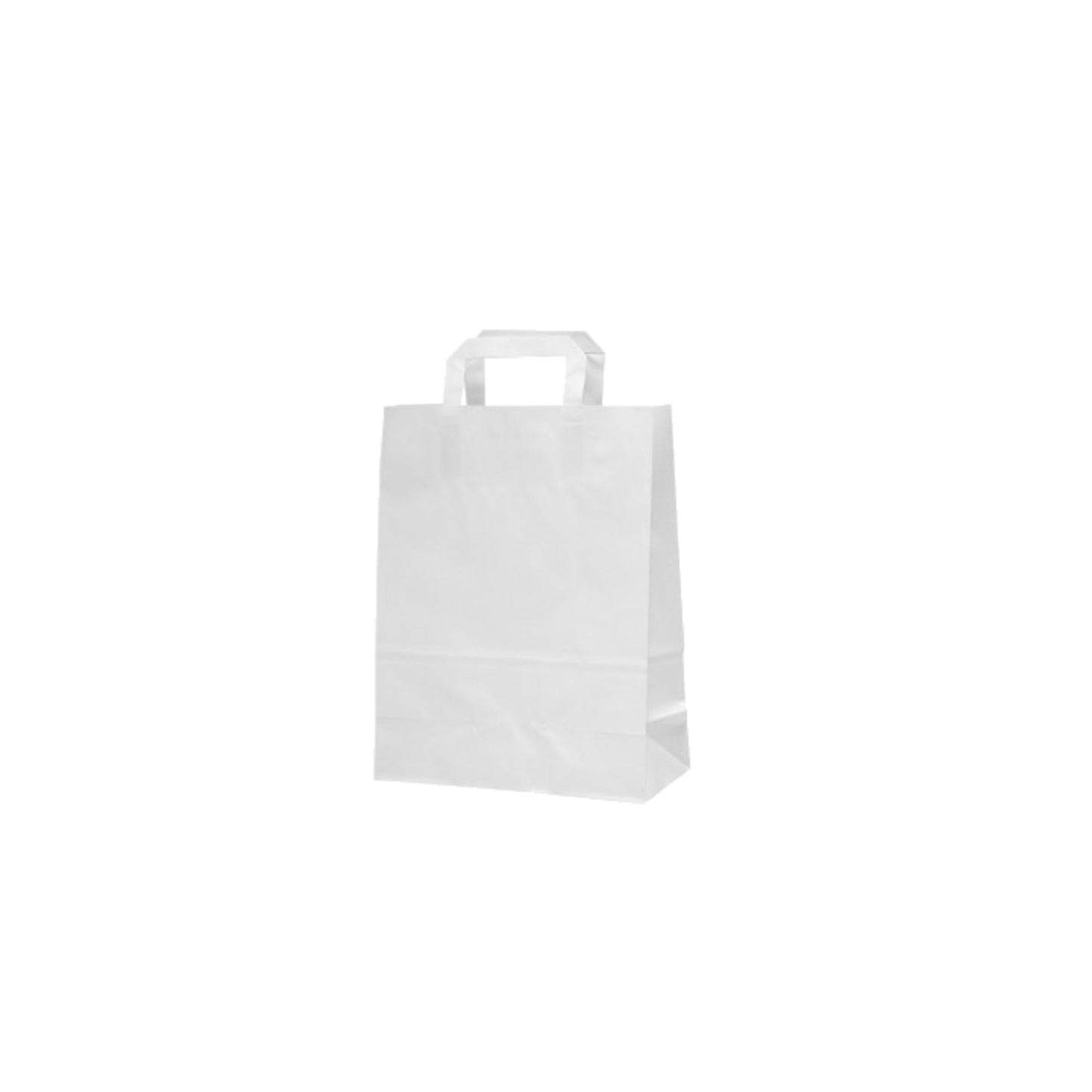Tragetasche 26 x 32 x 14 cm (B x H x T) 70g/m² Kraftpapier offset weiß 250 St./Pack.
