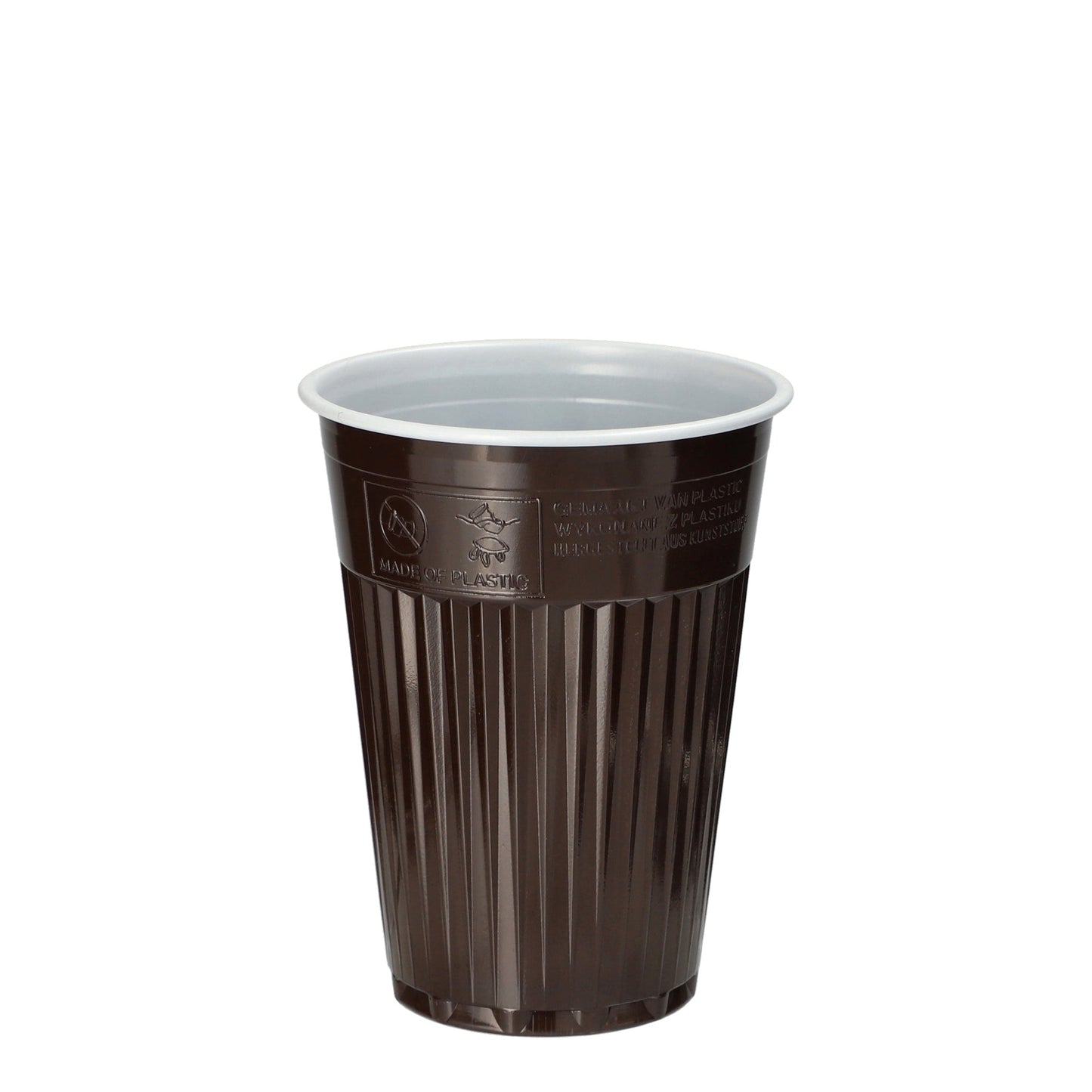 PAPSTAR Thermobecher Einweg 7,03 x 9 cm (Ø x H) 180ml Polystyrol braun 100 St./Pack.