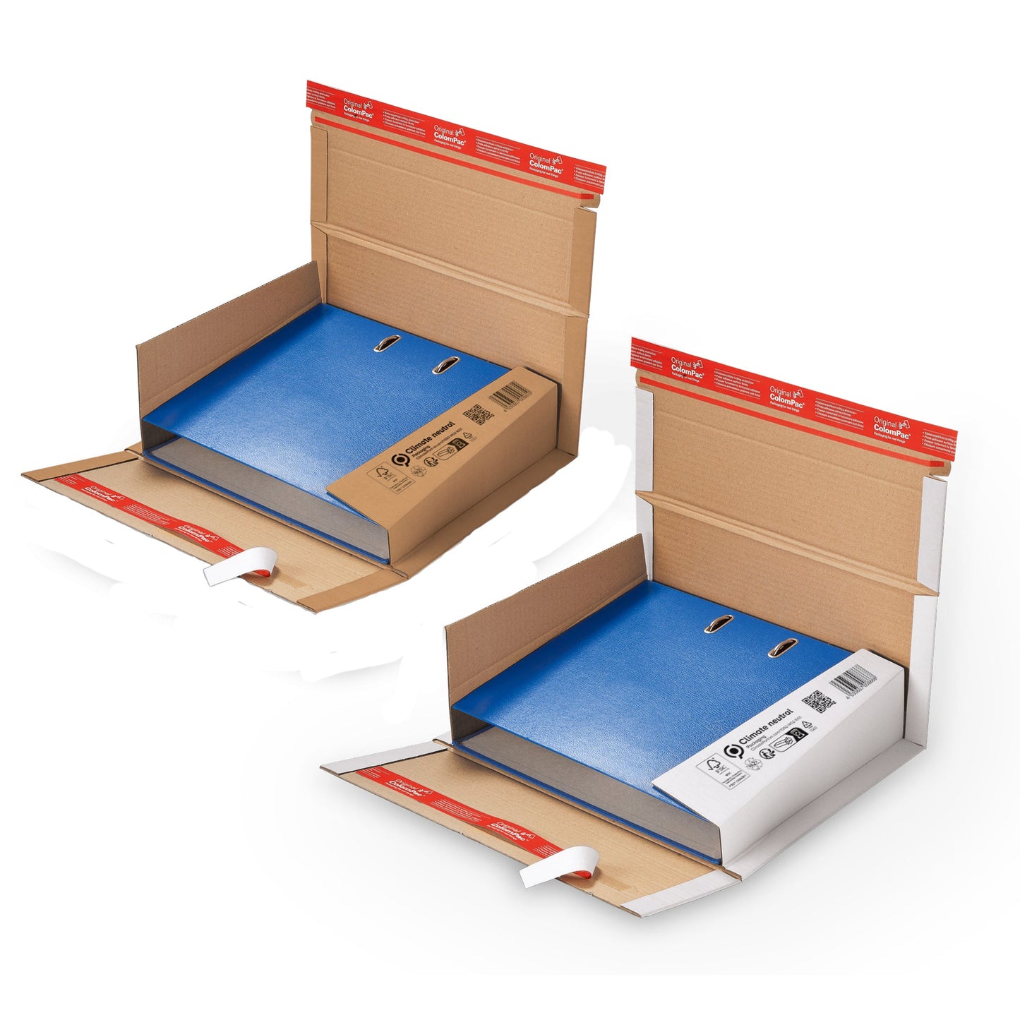 ColomPac® Ordnerversandkarton Kraftliner Wellpappe braun