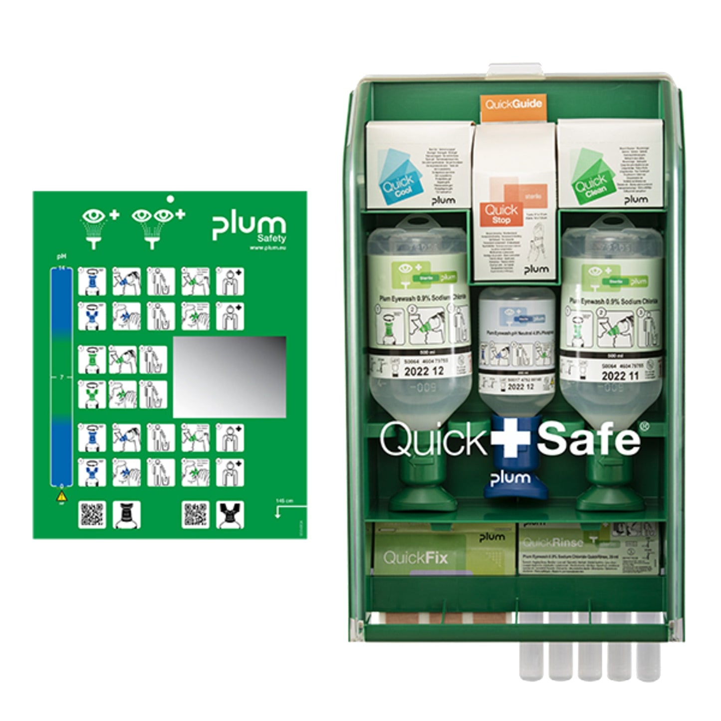 PLUM Erste Hilfe Station QuickSafe® Complete 43 x 25,3 x 9,2 cm (B x H x T) Kunststoff grün