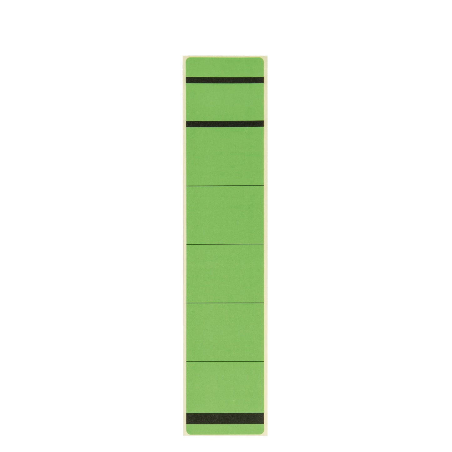 Westcott Ordnerrückenetikett schmal/kurz 39 x 192 mm (B x H) selbstklebend mit Griffloch grün 10 Etik./Pack.