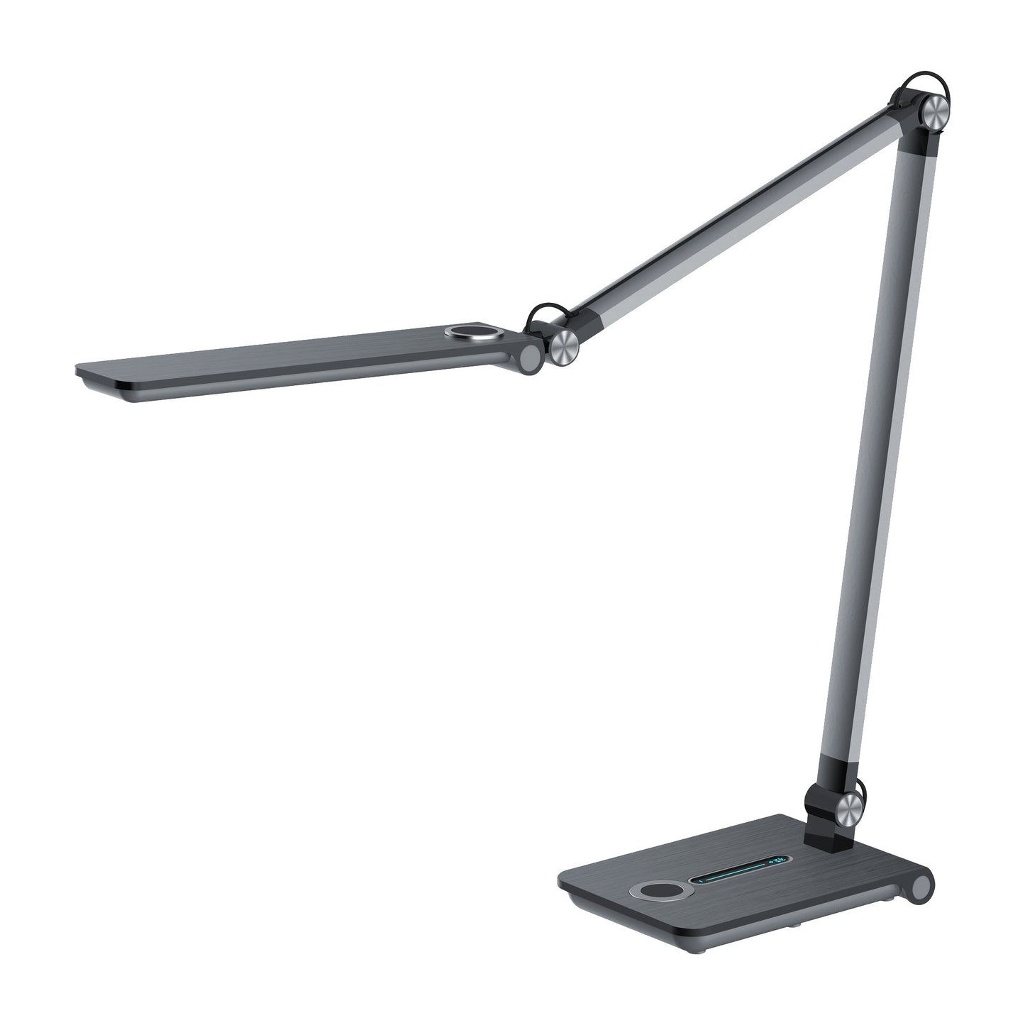 Hansa Tischleuchte Wave je Lichtquelle: 9 kWh/1.000h Netzbetrieb grau metallic