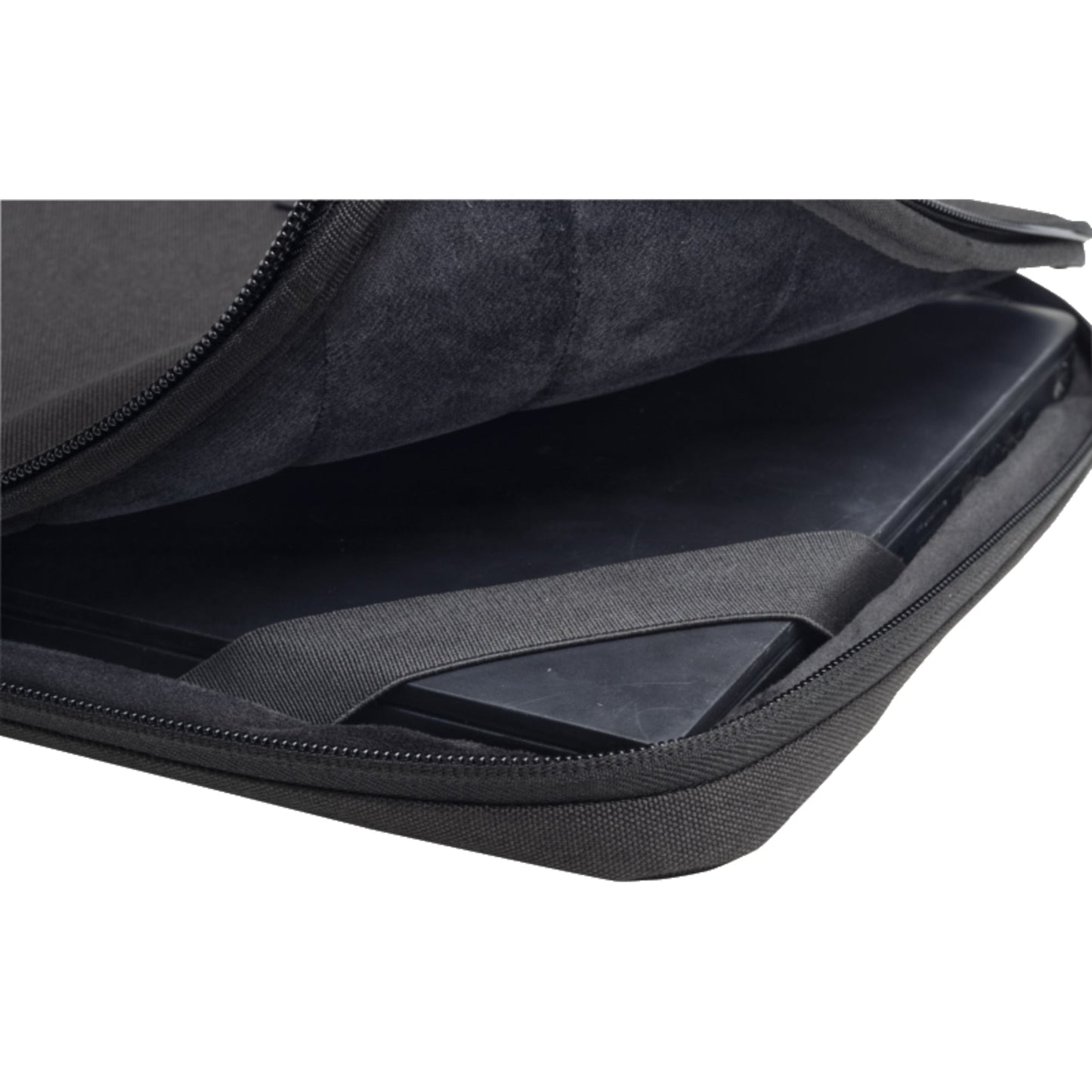 Exacompta Notebookhülle Sleeve 41 x 31 x 2,5 cm (B x H x T) Minifronttasche mit Reißverschluss Polyester, 100 % recycelt business schwarz