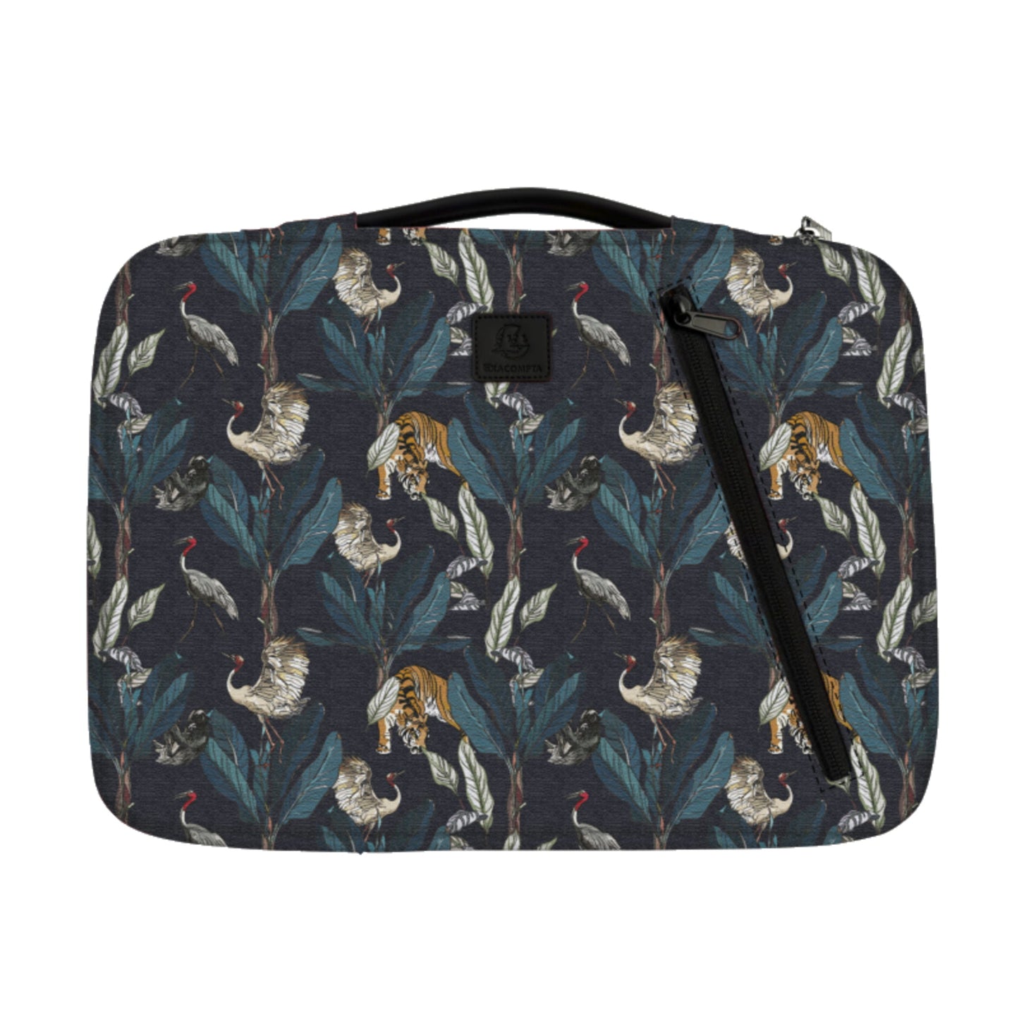 Exacompta Notebookhülle Sleeve 37 x 28 x 2,5 cm (B x H x T) Minifronttasche mit Reißverschluss Polyester, 100 % recycelt mehrfarbig