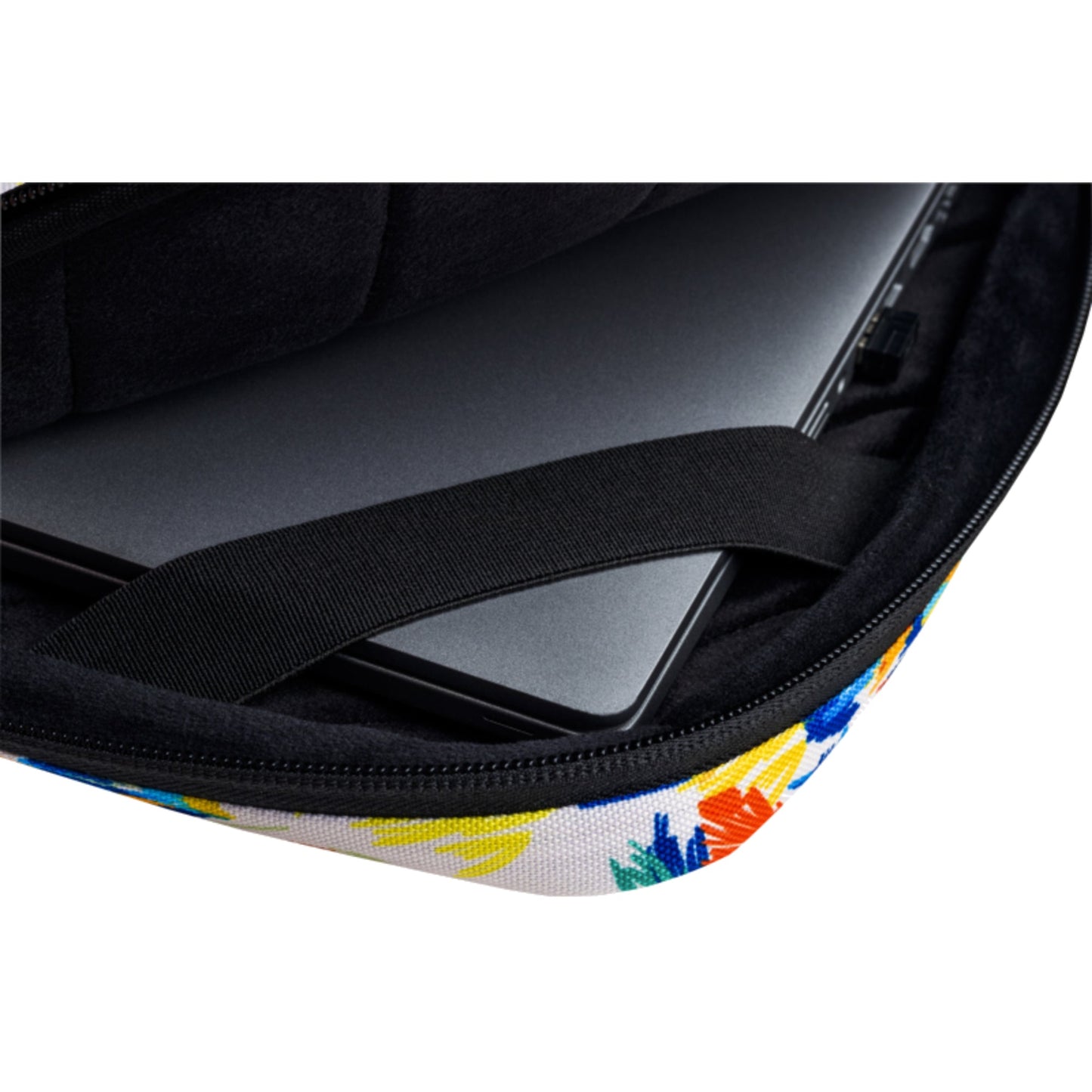 Exacompta Notebookhülle Sleeve 37 x 28 x 2,5 cm (B x H x T) Minifronttasche mit Reißverschluss Polyester, 100 % recycelt mehrfarbig