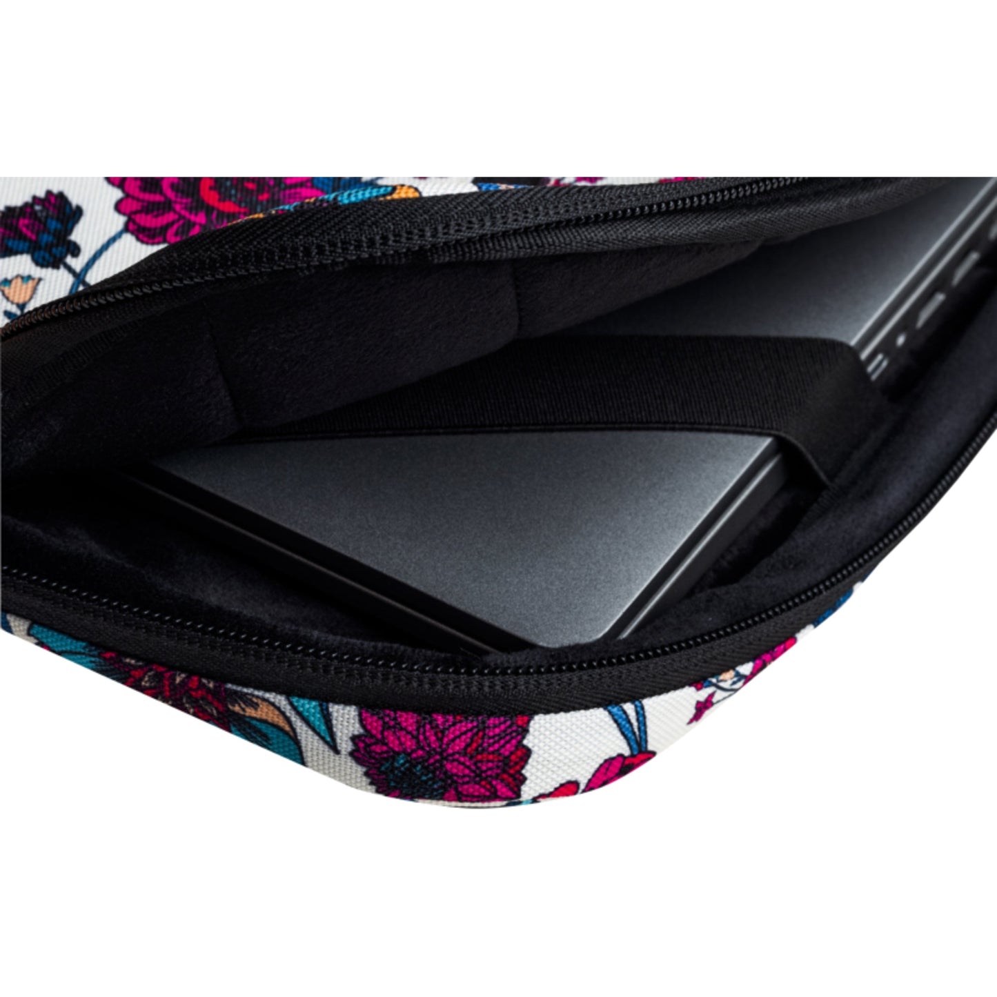 Exacompta Notebookhülle Sleeve 37 x 28 x 2,5 cm (B x H x T) Minifronttasche mit Reißverschluss Polyester, 100 % recycelt mehrfarbig