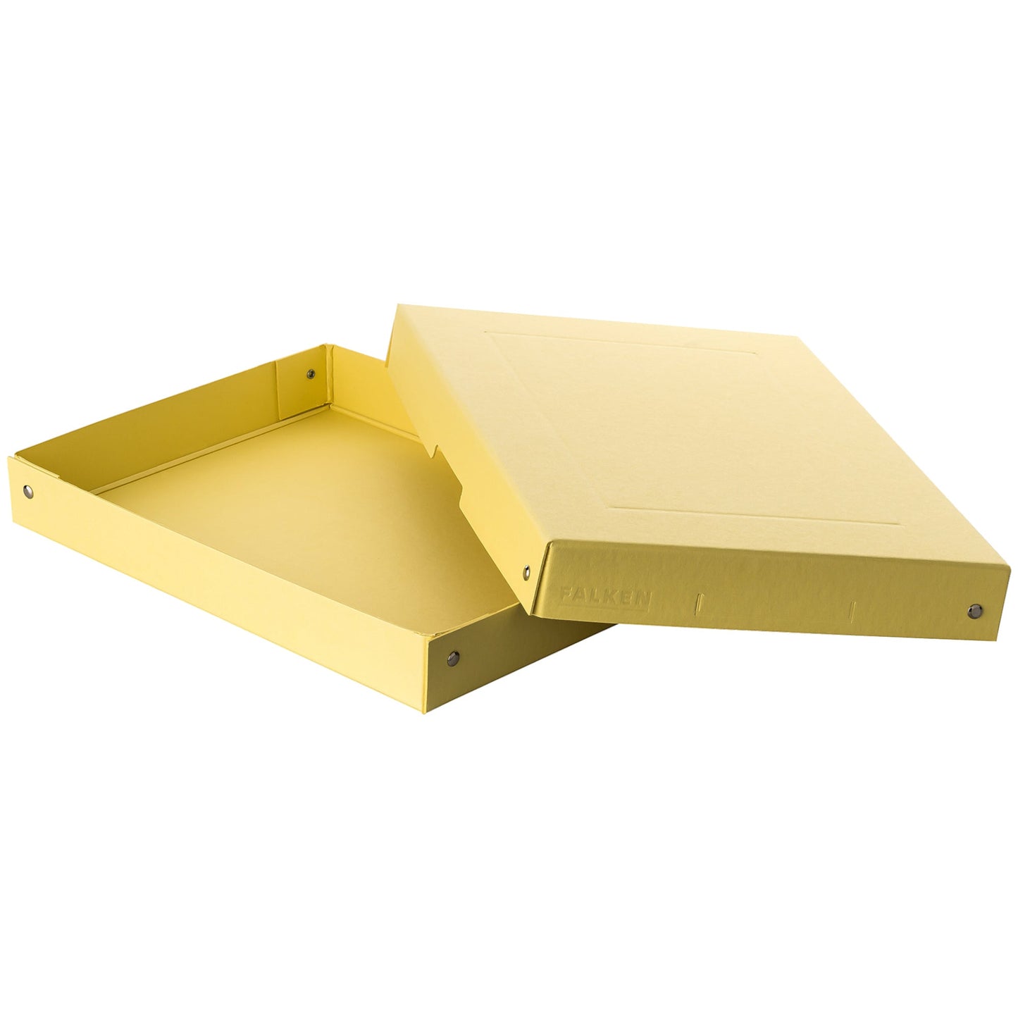Falken Aufbewahrungsbox PureBox Pastell 24 x 4 x 32 cm (B x H x T) DIN A4 Pappe pastellgelb
