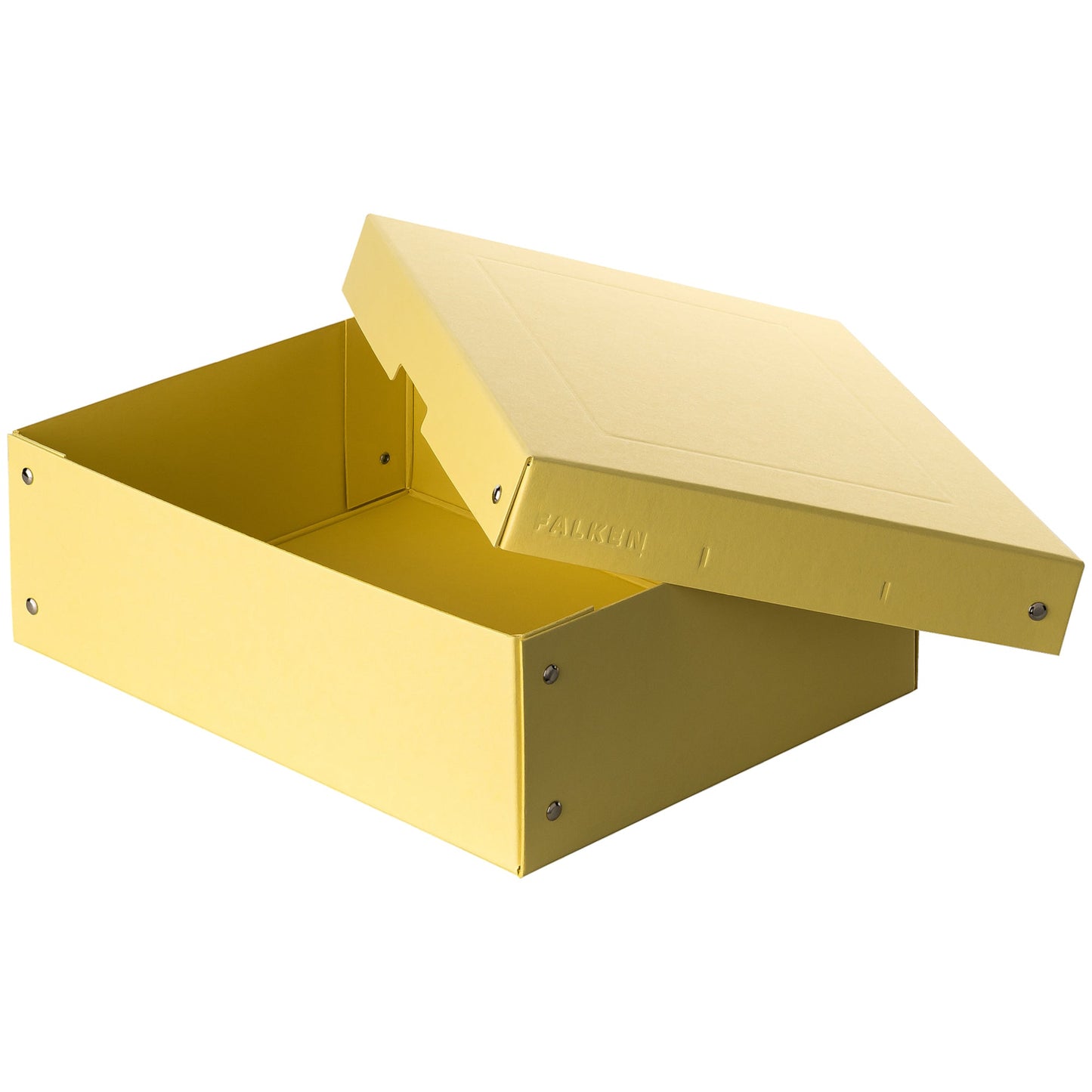 Falken Aufbewahrungsbox PureBox Pastell 24 x 10 x 32 cm (B x H x T) DIN A4 Pappe pastellgelb