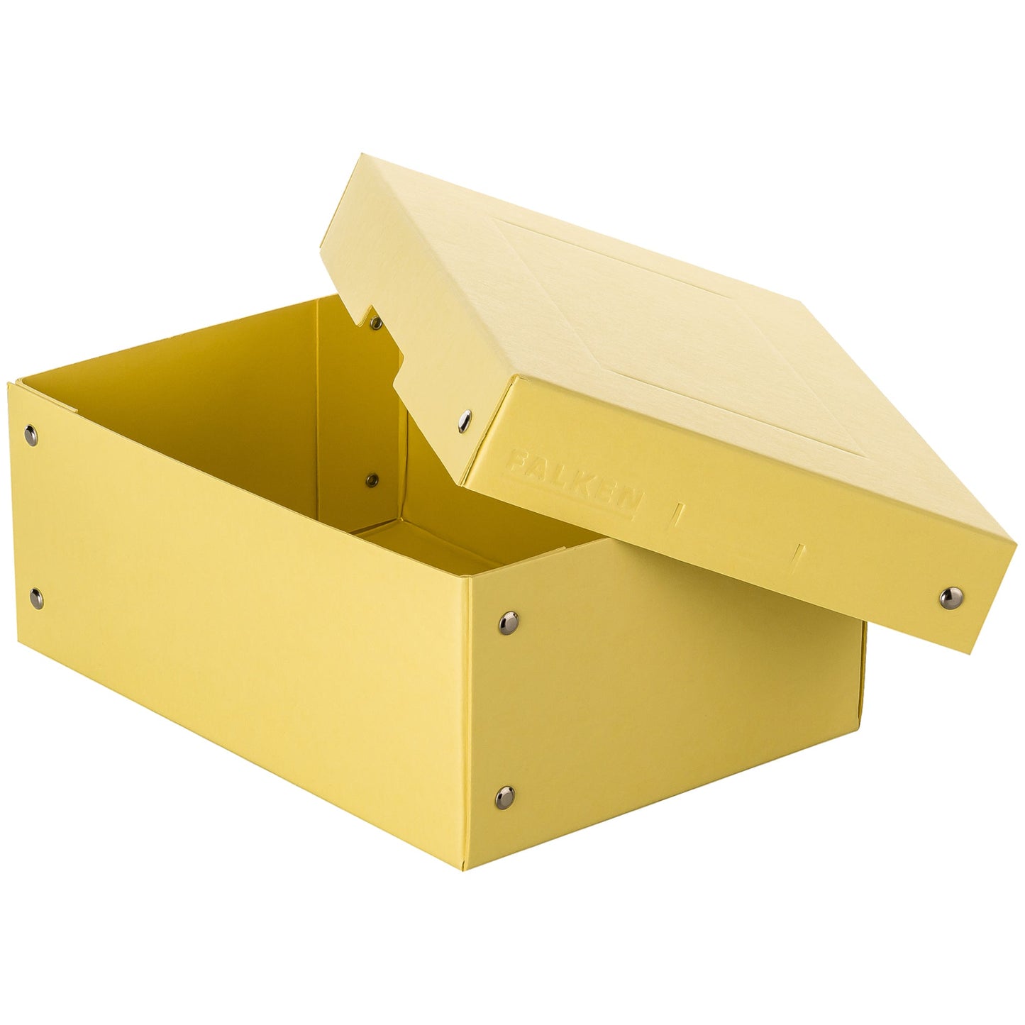 Falken Aufbewahrungsbox PureBox Pastell 18 x 10 x 25 cm (B x H x T) DIN A5 Pappe pastellgelb